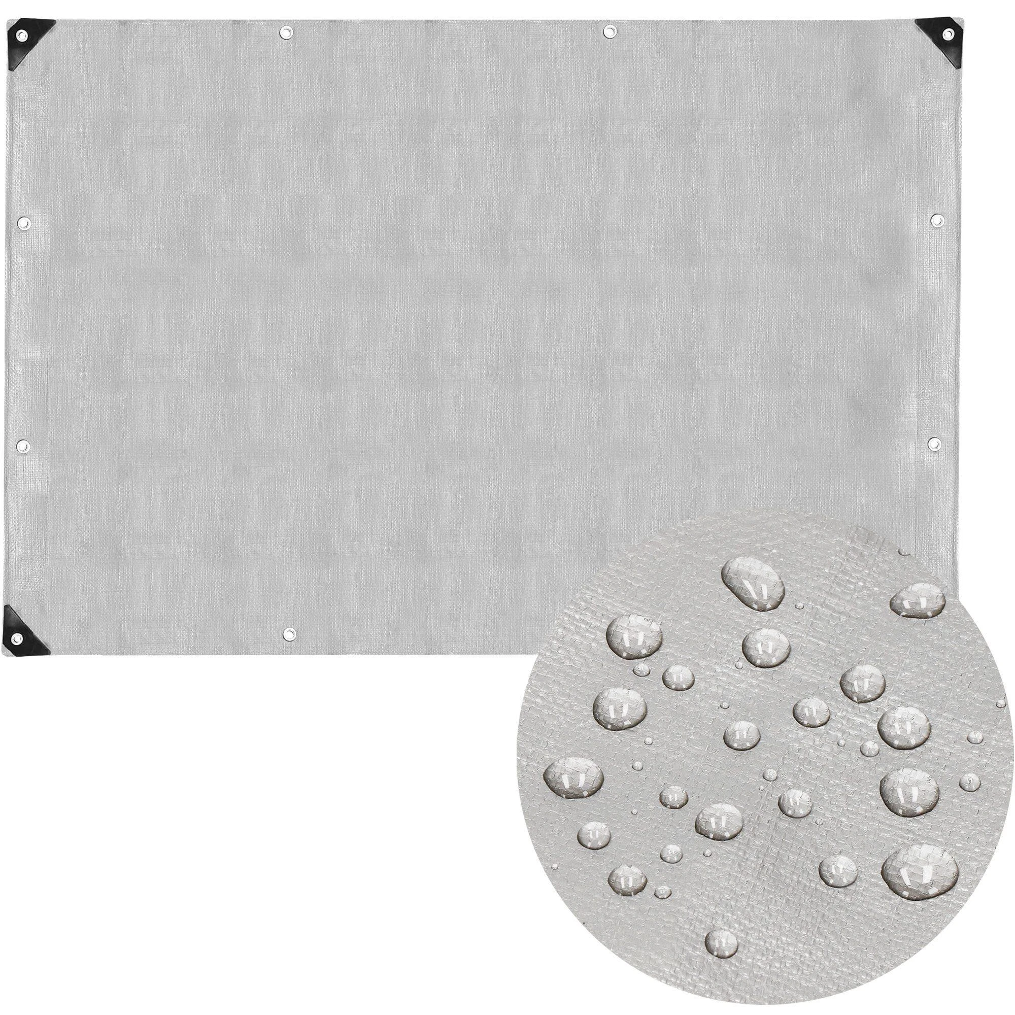 Springos Brezentas 4x5 m pilkas 210 g/m²