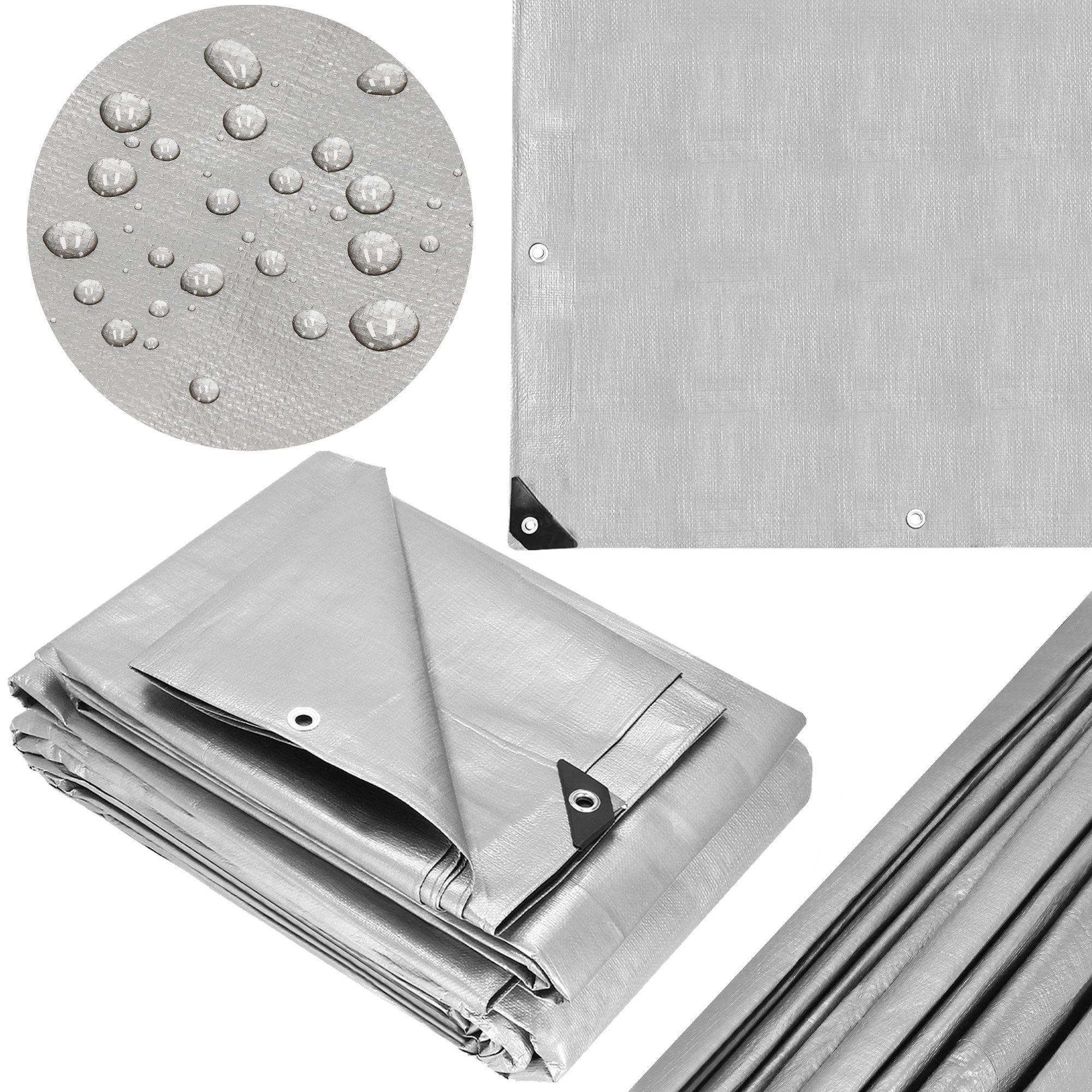 Springos Brezentas 4x5 m pilkas 210 g/m²
