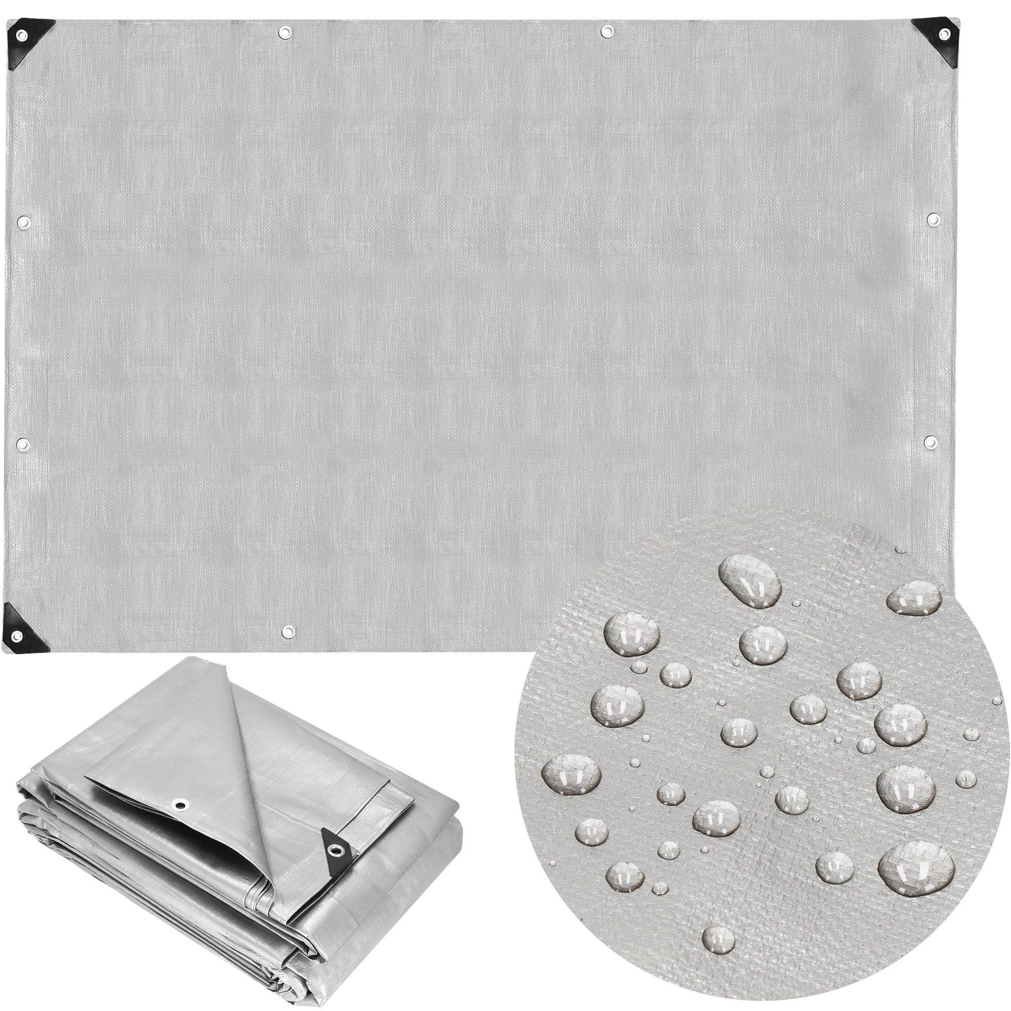 Springos Brezentas 4x5 m pilkas 210 g/m²
