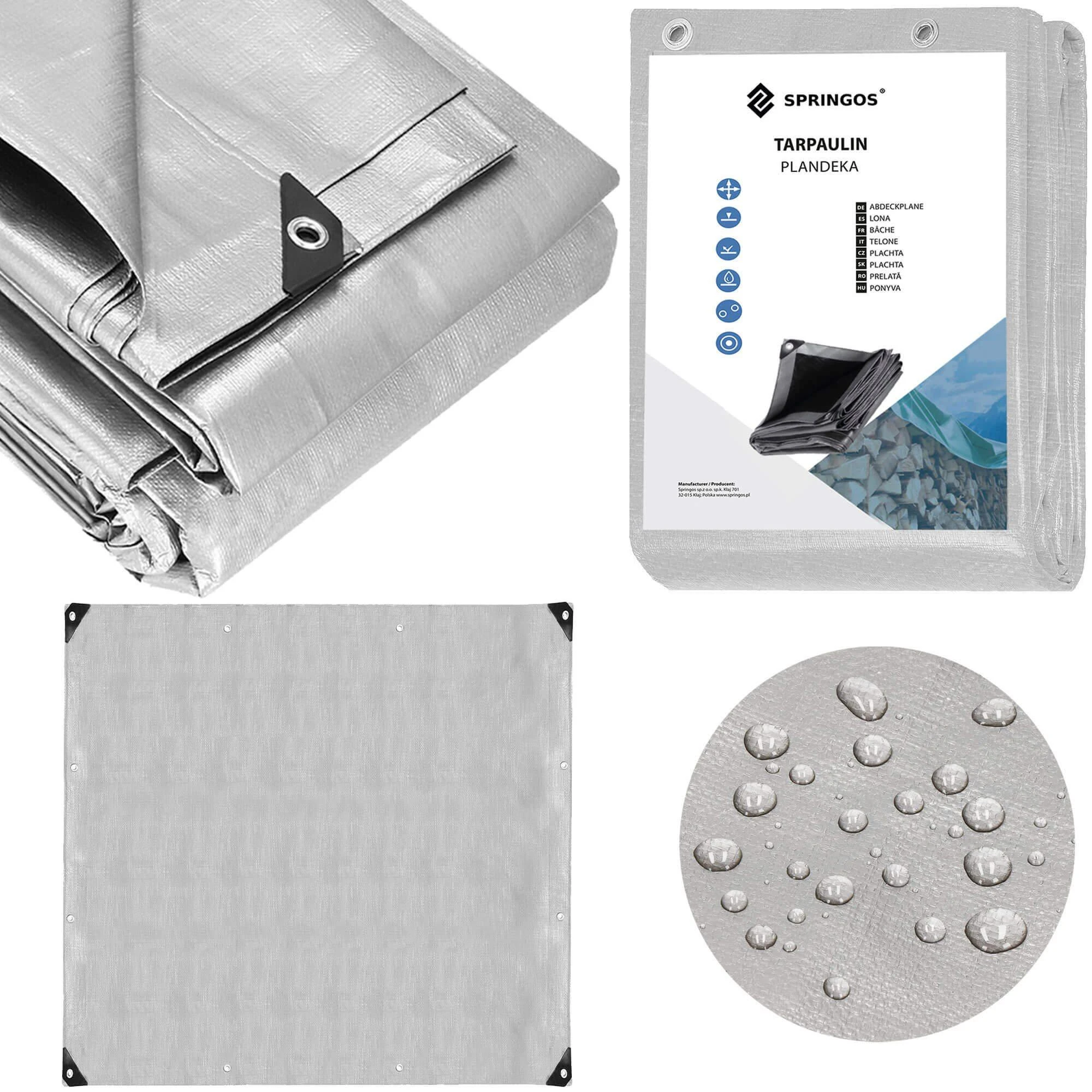 Brezentas Springos 4x4 m 210 g/m²