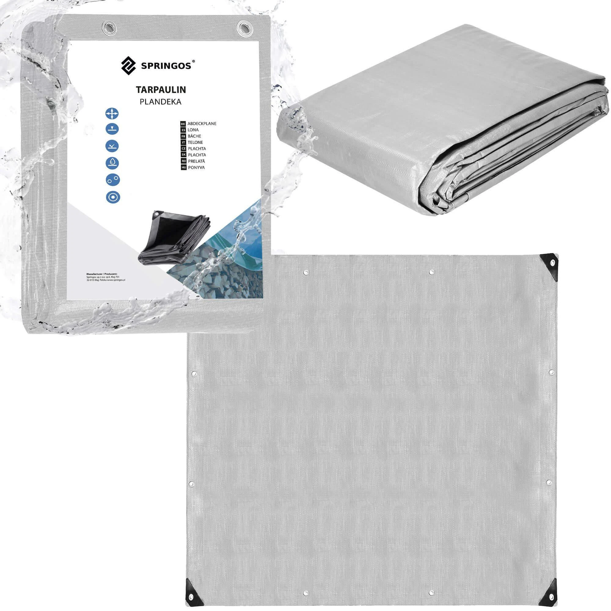 Brezentas Springos 4x4 m 210 g/m²