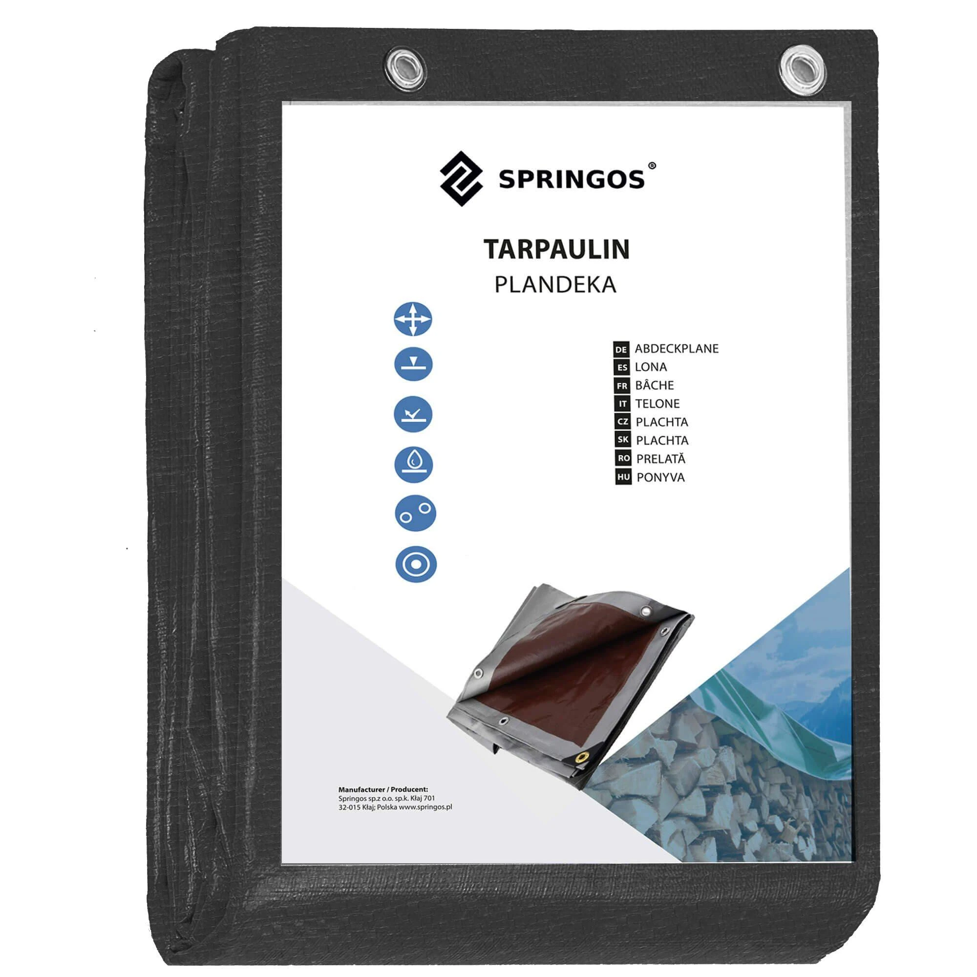 Brezentas Springos 3x5 m 210 g/m²