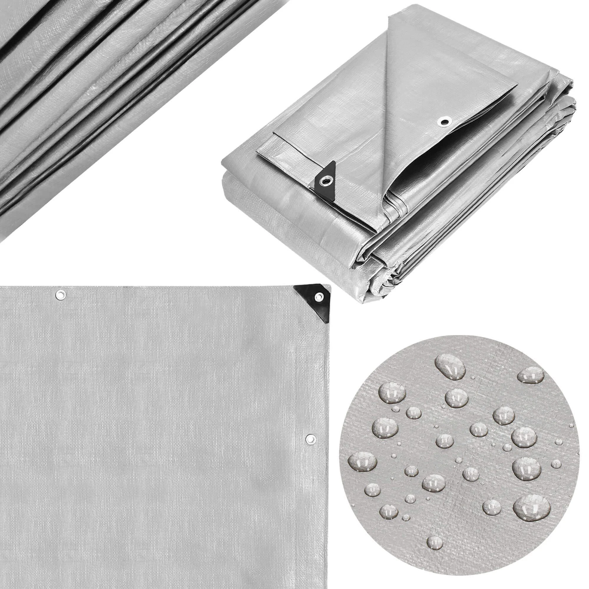 Springos Brezentas 4x5m pilkas 270 g/m²