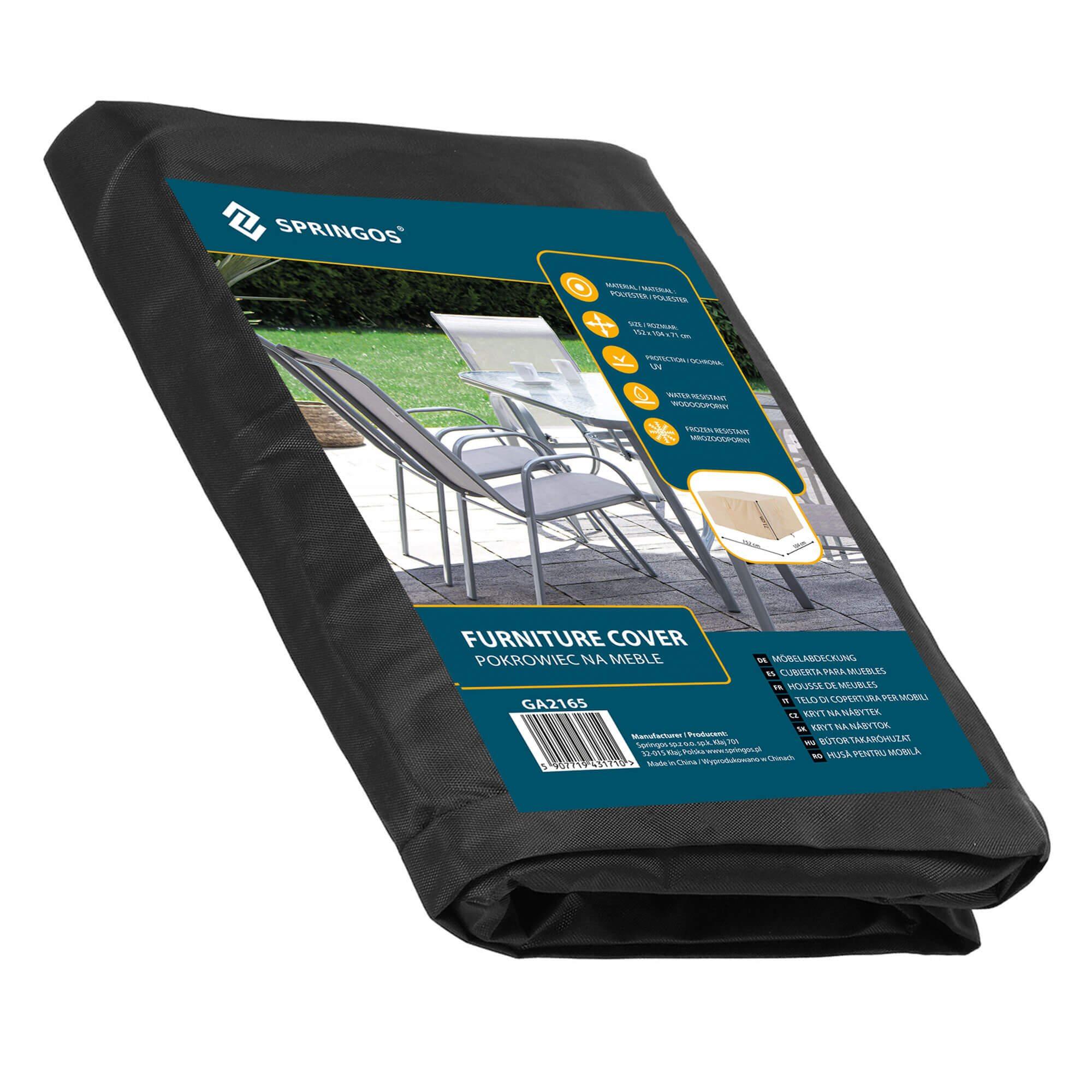 Springos GA2165 POKROWIEC NA MEBLE OGRODOWE 152X104X71 CM