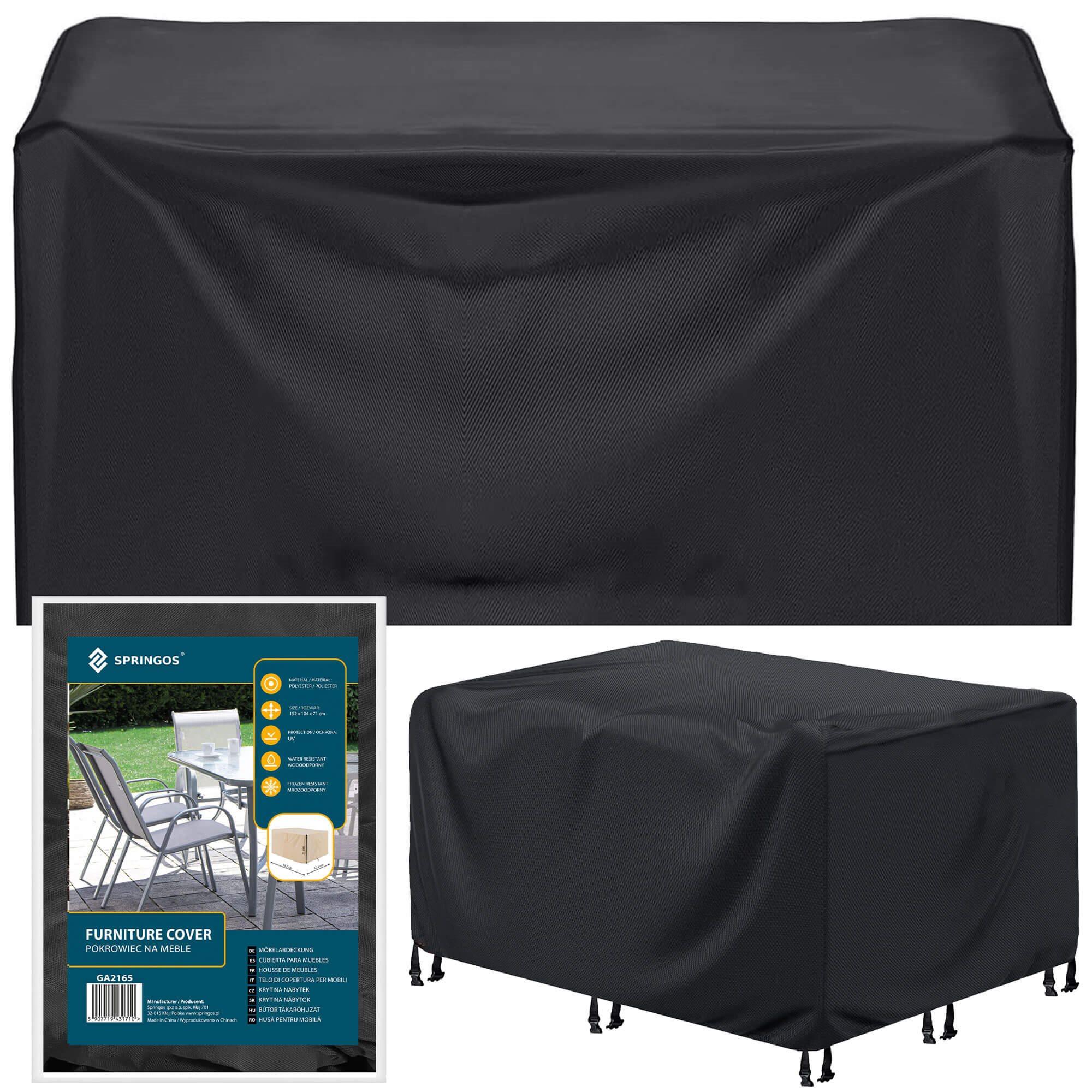 Springos GA2165 POKROWIEC NA MEBLE OGRODOWE 152X104X71 CM