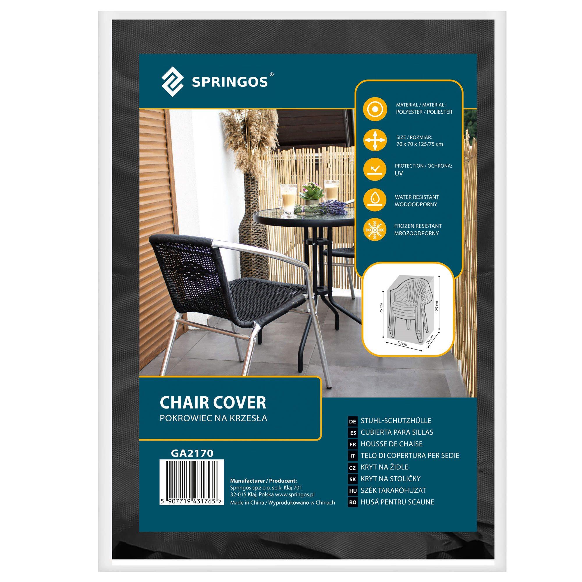 Springos GA2170 POKROWIEC NA MEBLE OGRODOWE 70X70X125/75 CM