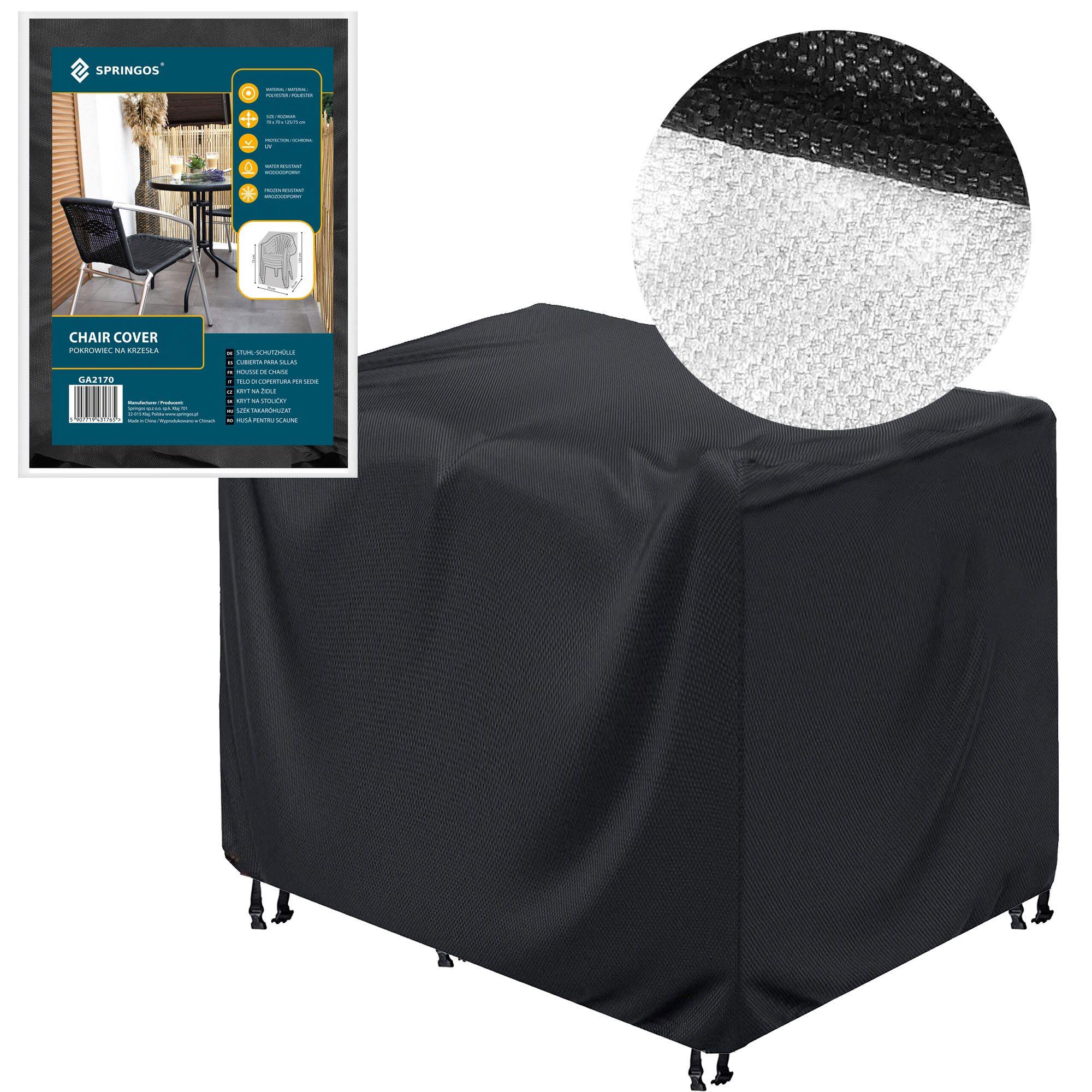 Springos GA2170 POKROWIEC NA MEBLE OGRODOWE 70X70X125/75 CM