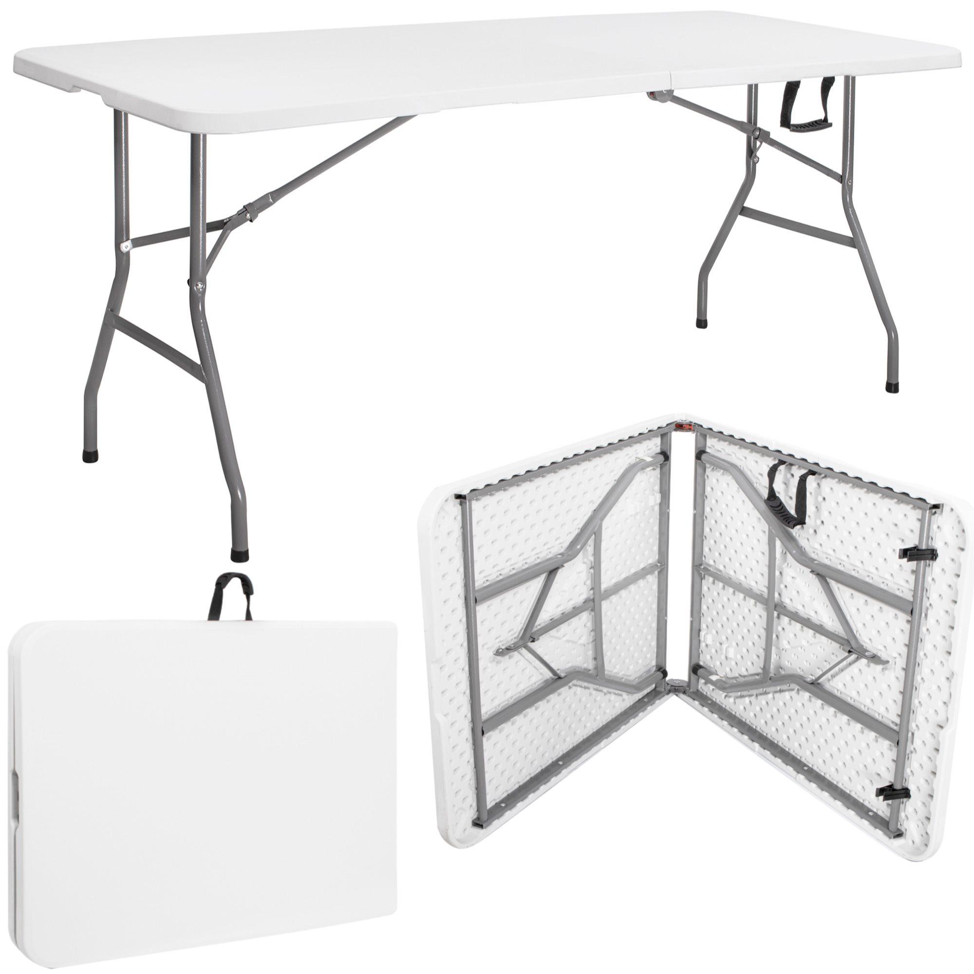 Springos GF0051 stalas CATERINGOWY sulankstomas 180 CM BALTA