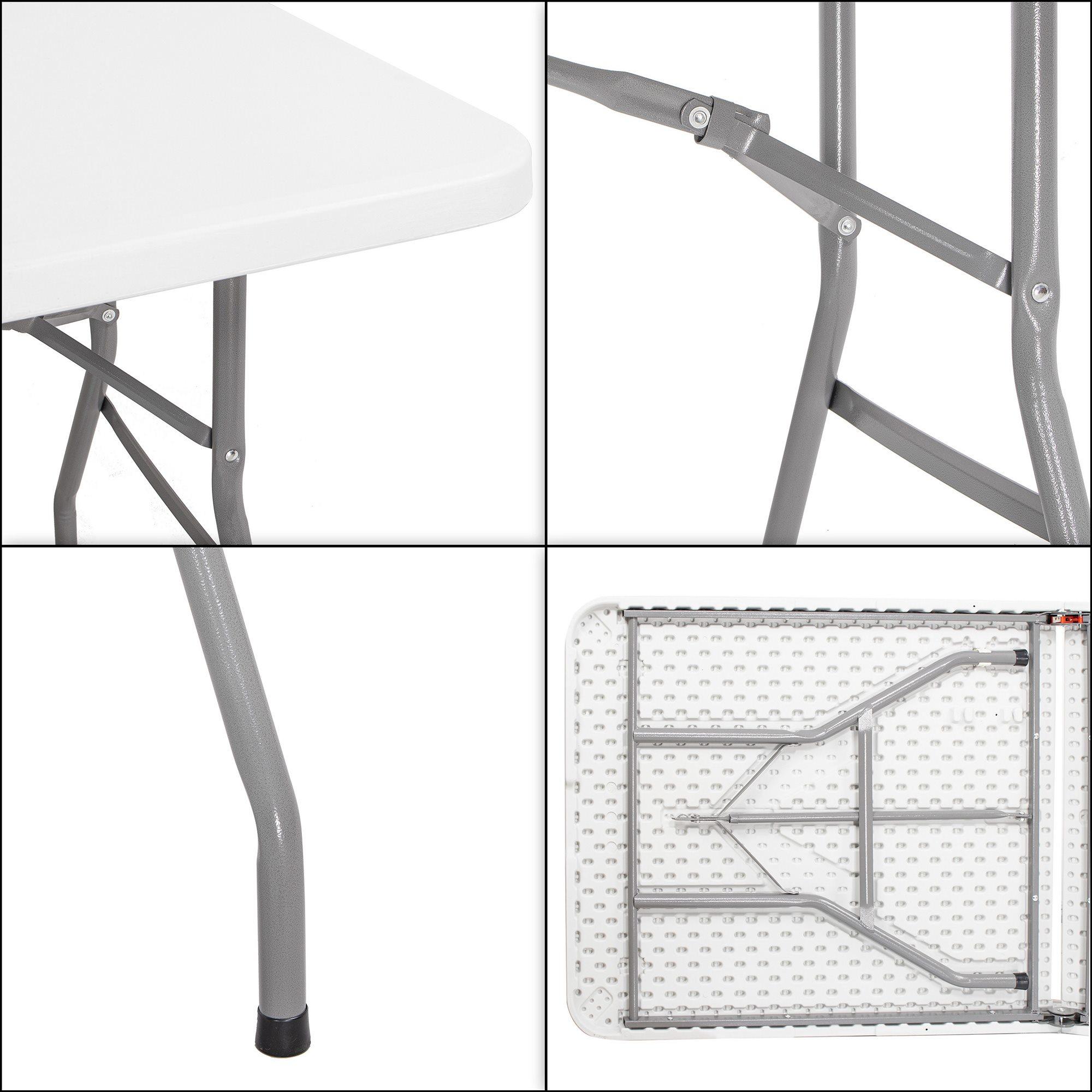 Springos GF0051 stalas CATERINGOWY sulankstomas 180 CM BALTA