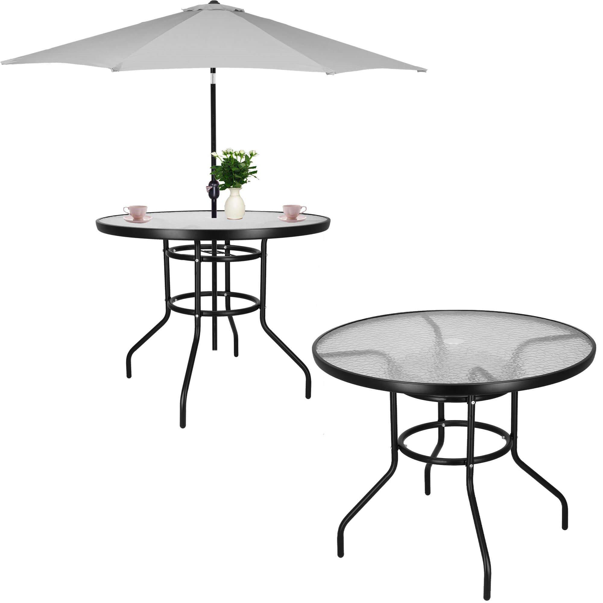 Sodo stalas Springos 90 cm juodas