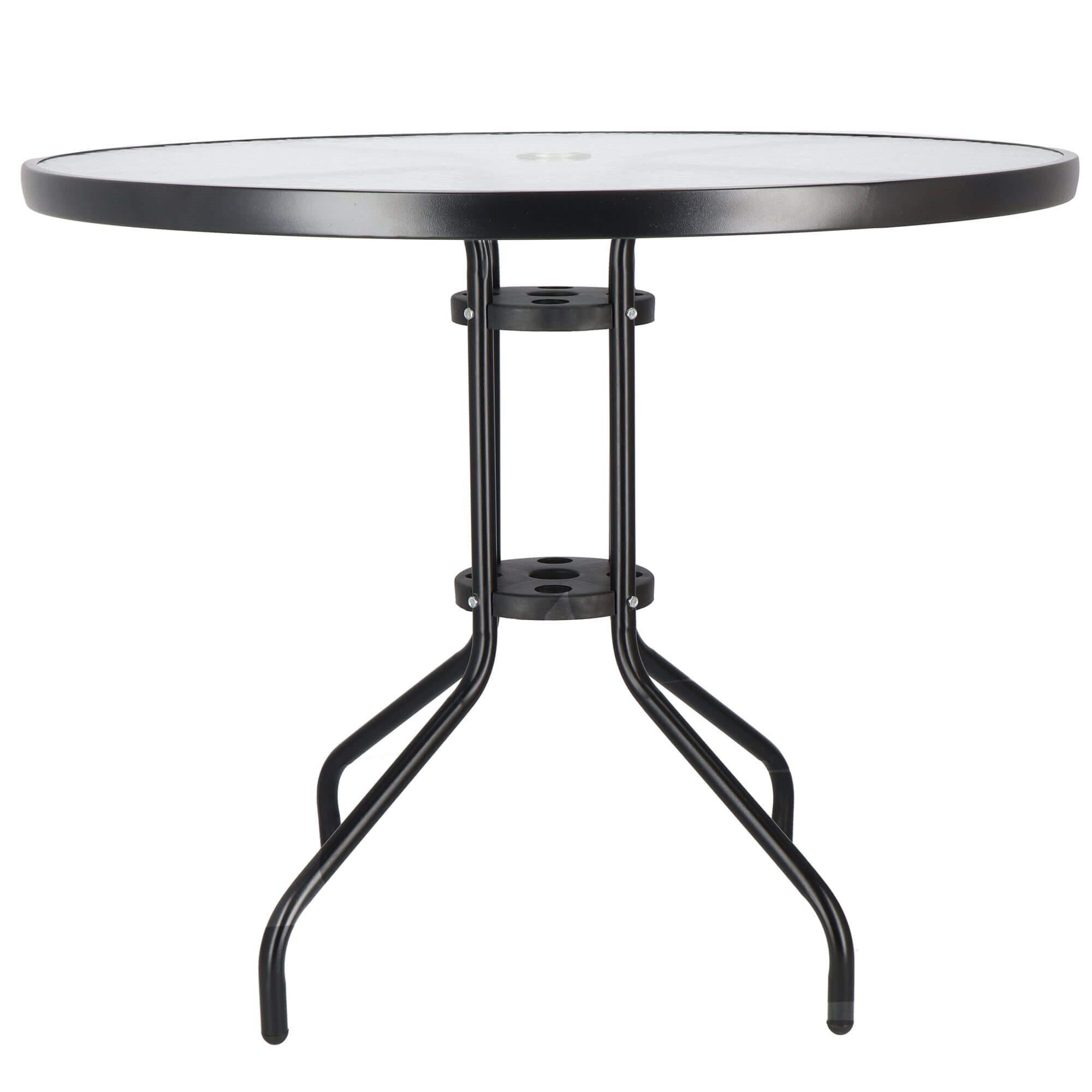Sodo stalas Springos 90 cm juodas
