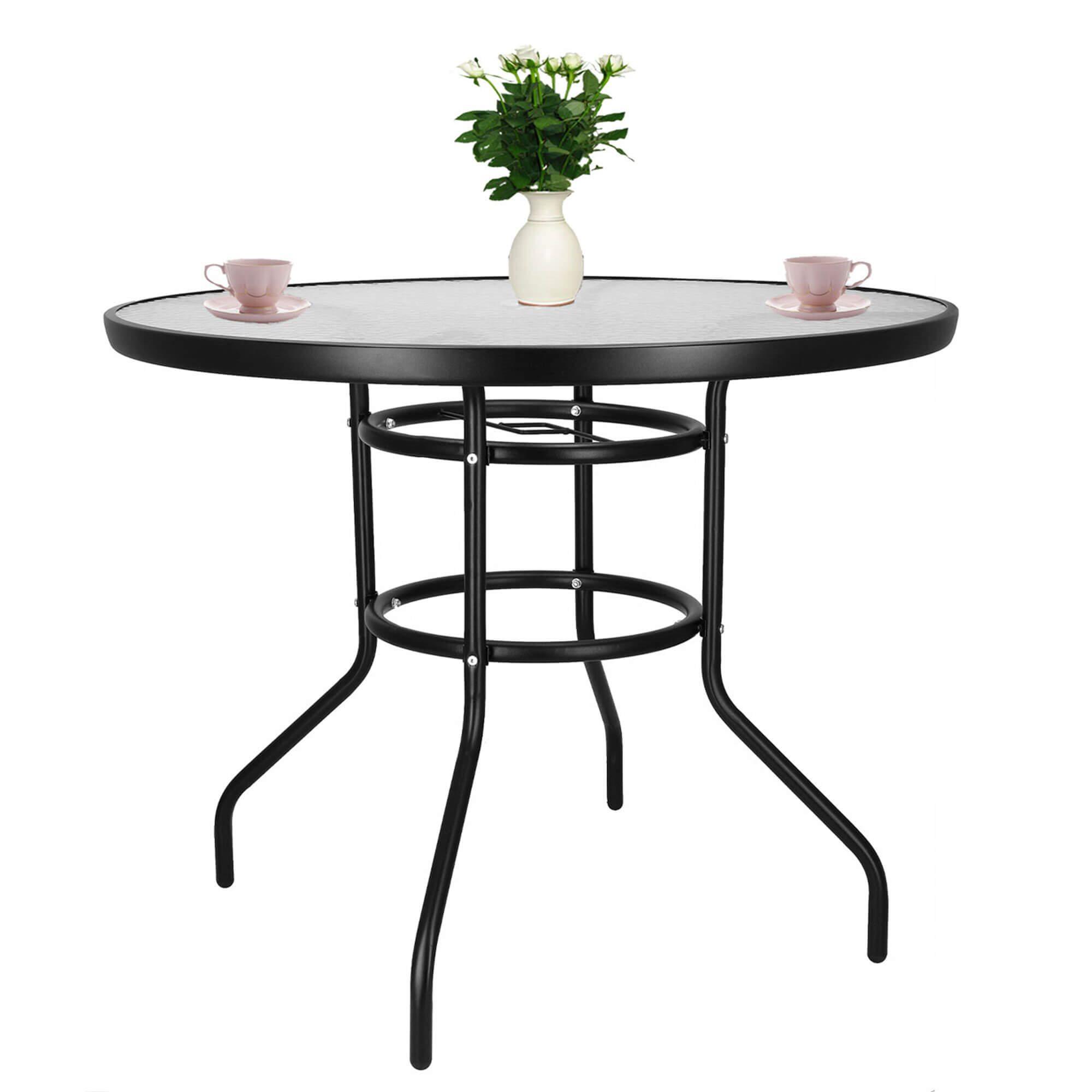 Sodo stalas Springos 90 cm juodas