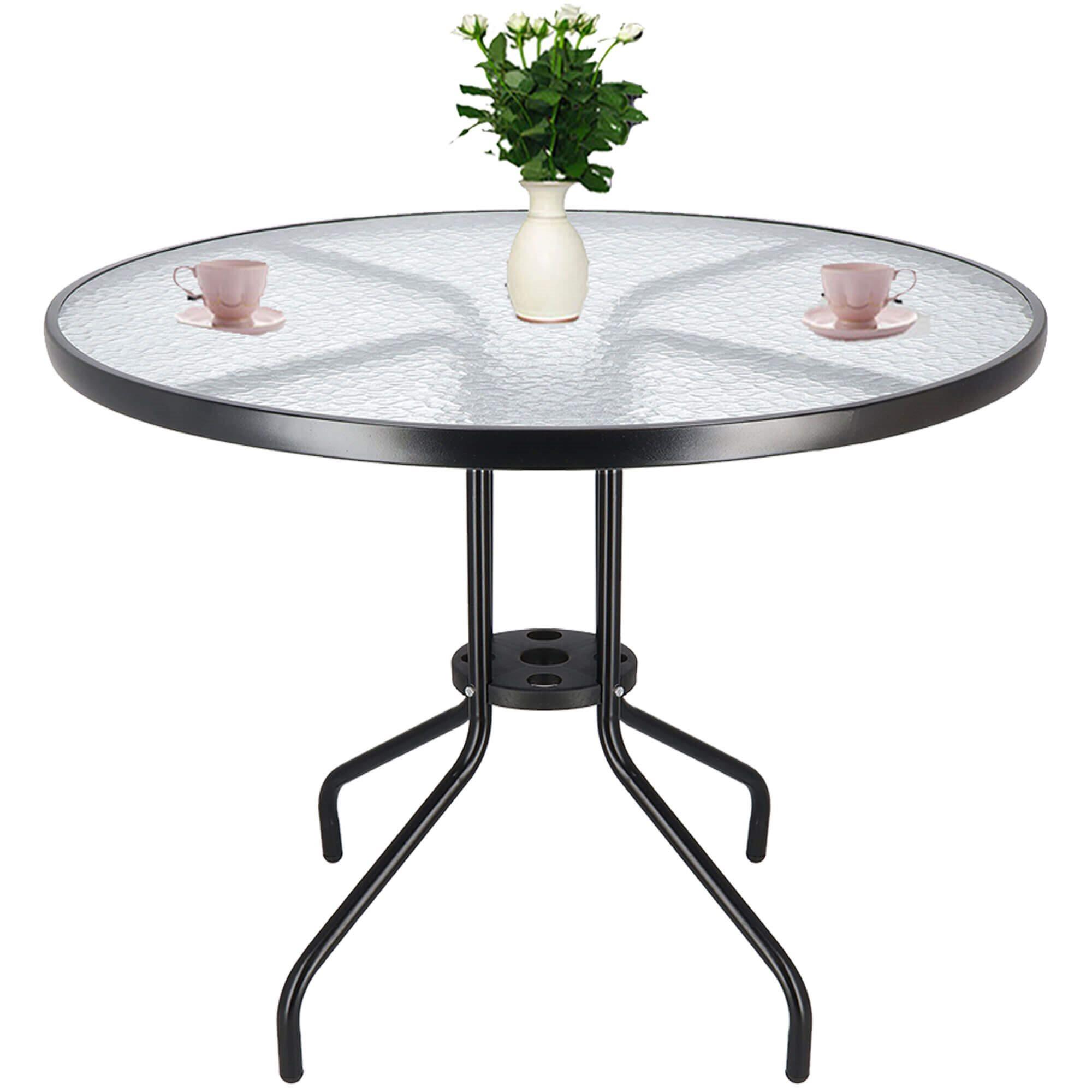 Sodo stalas Springos 90 cm juodas