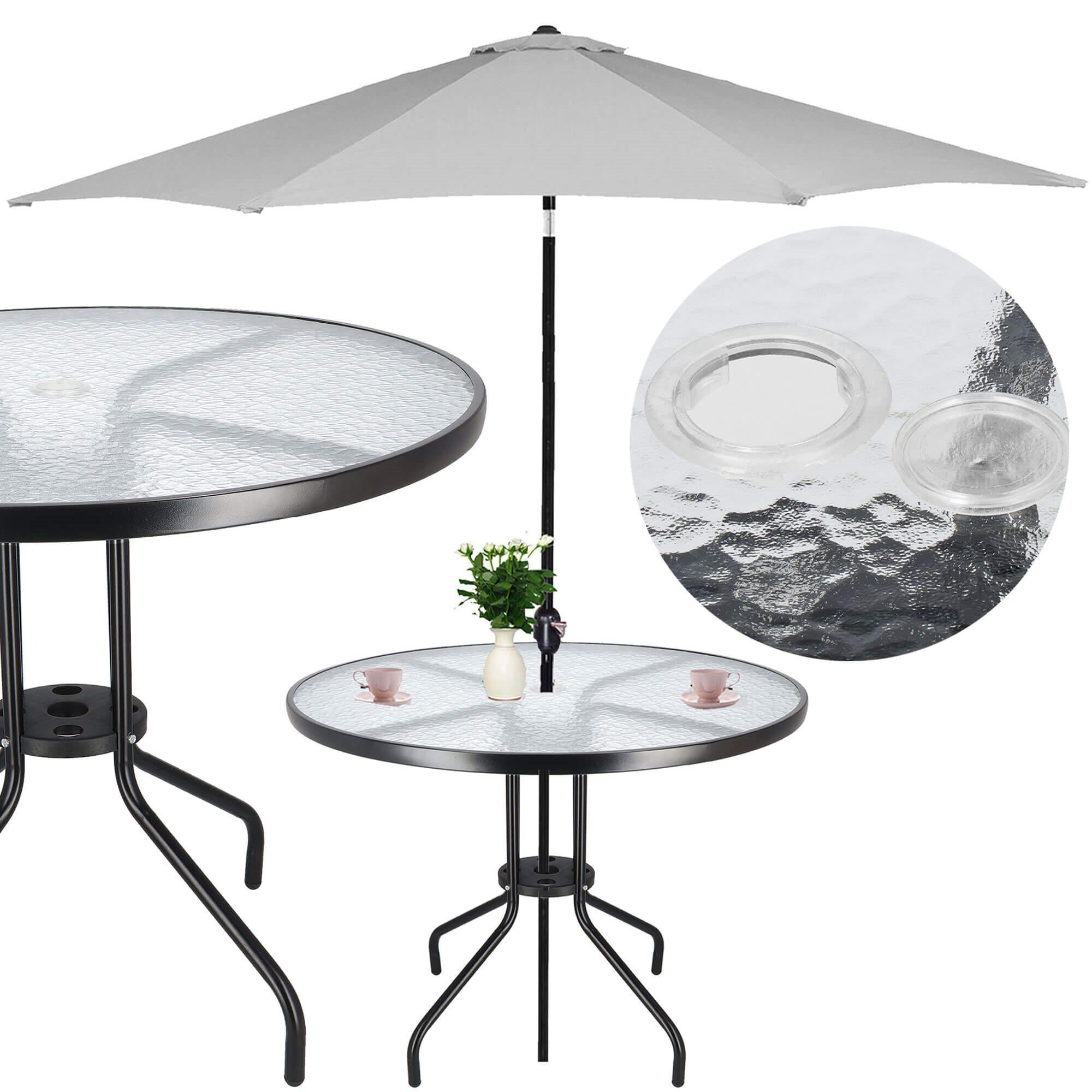 Sodo stalas Springos 90 cm juodas