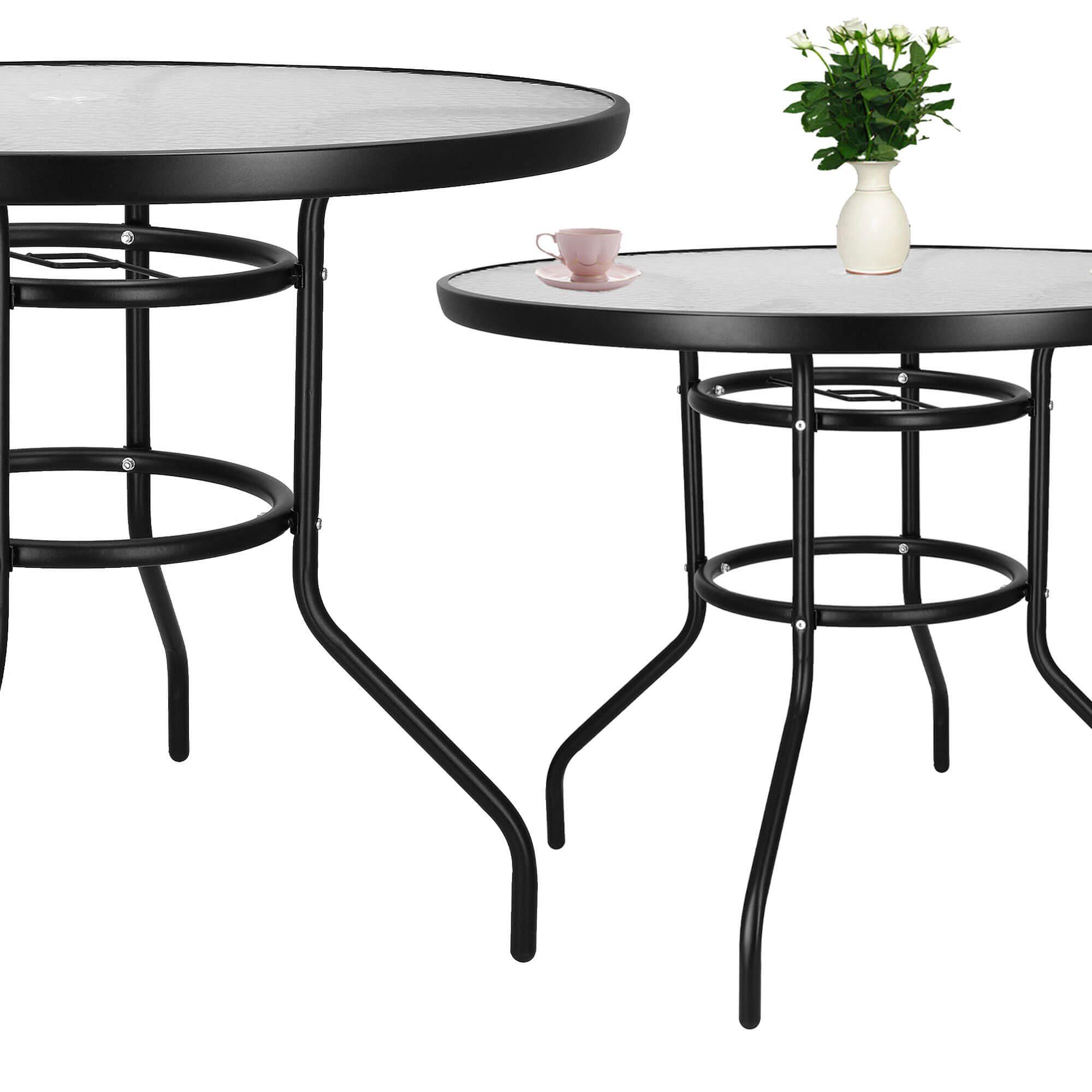 Sodo stalas Springos 90 cm juodas