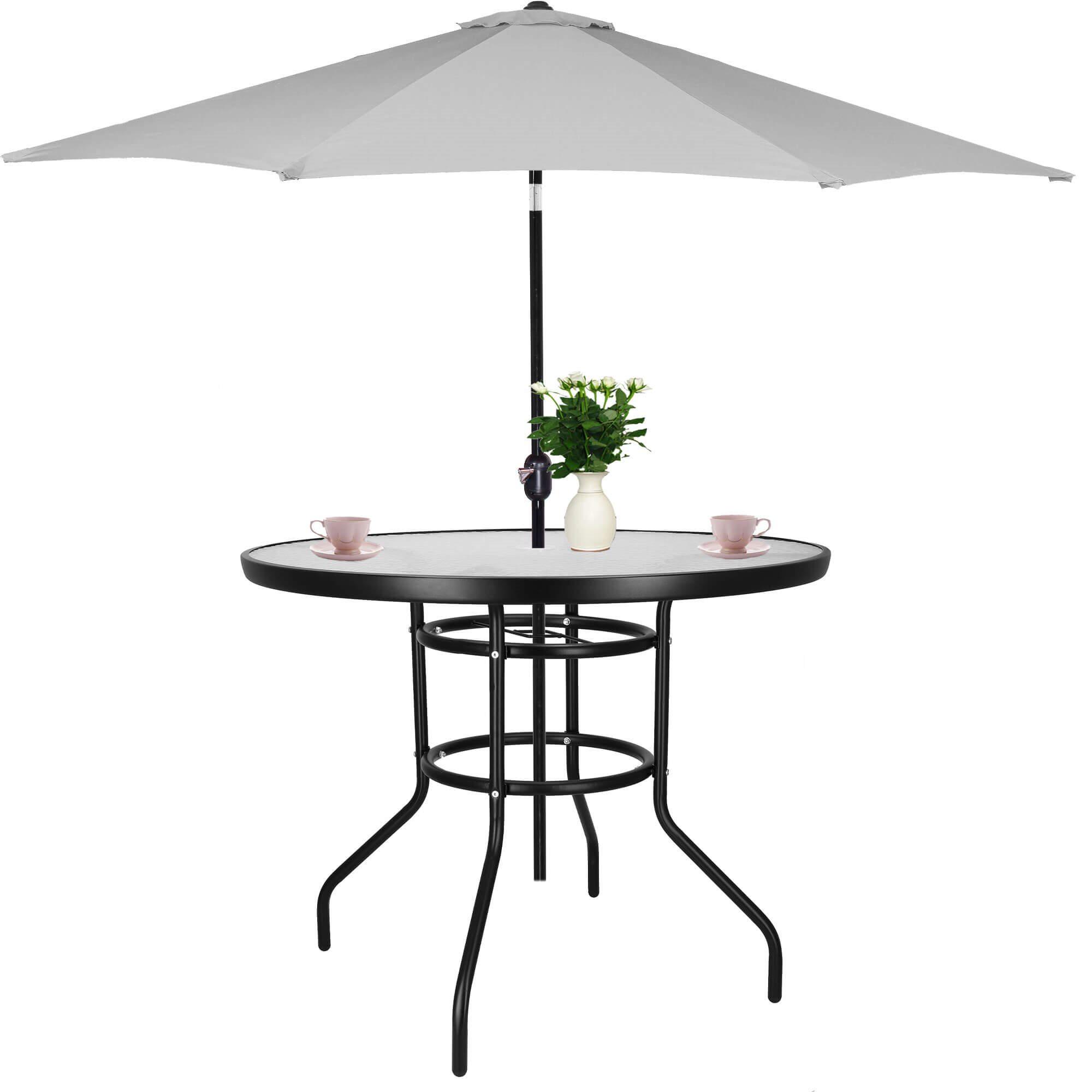 Sodo stalas Springos 90 cm juodas