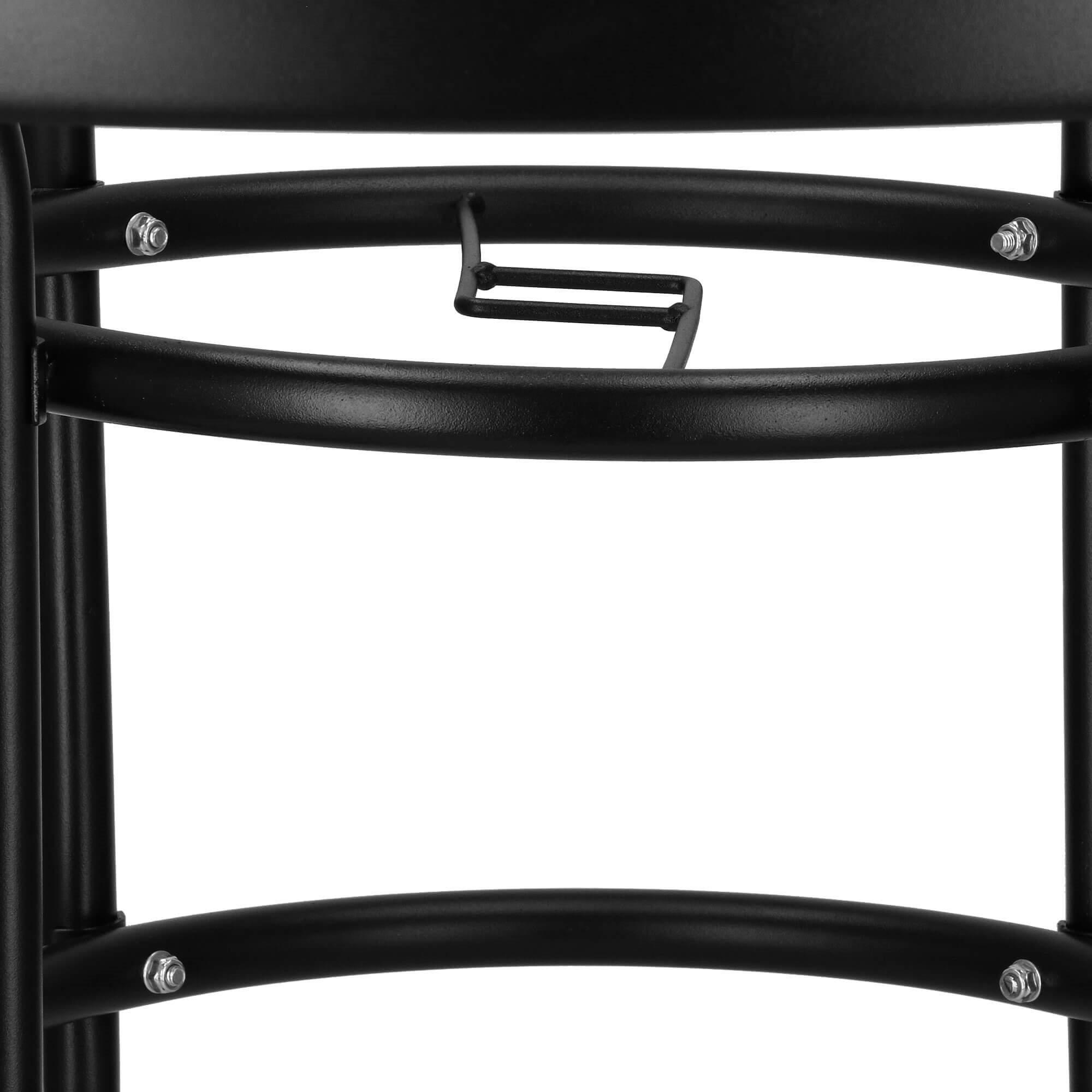 Sodo stalas Springos 90 cm juodas