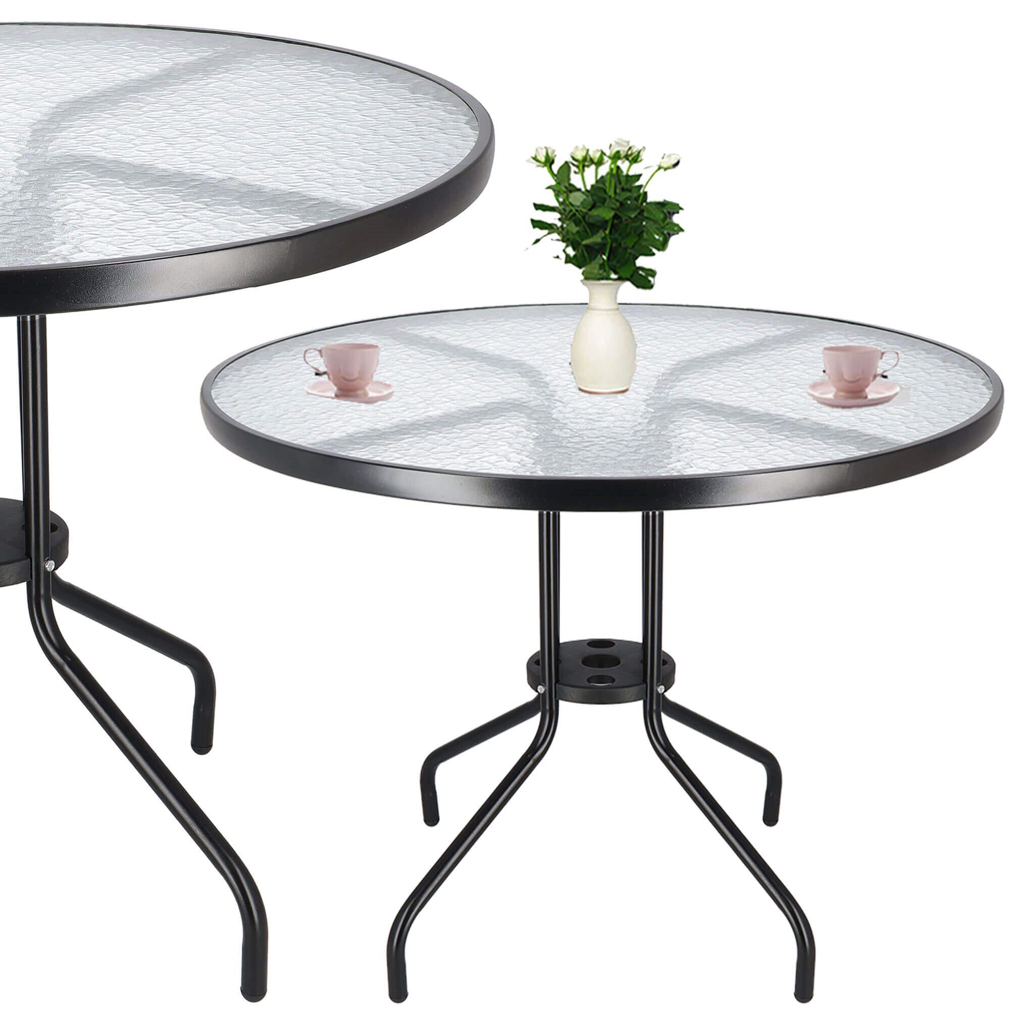 Sodo stalas Springos 90 cm juodas