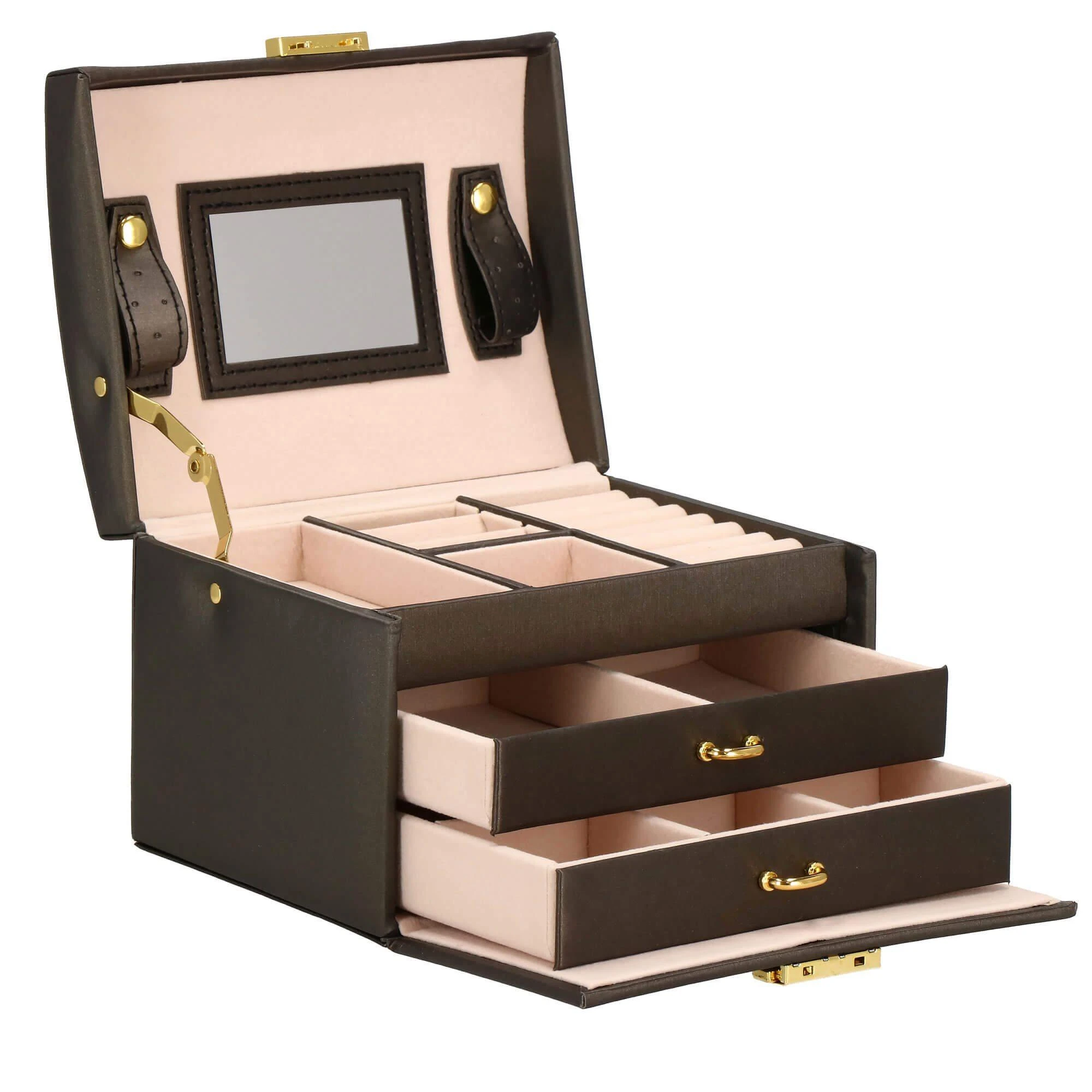 Springos Dėžutė papuošalams Elegance Style Dark Brown