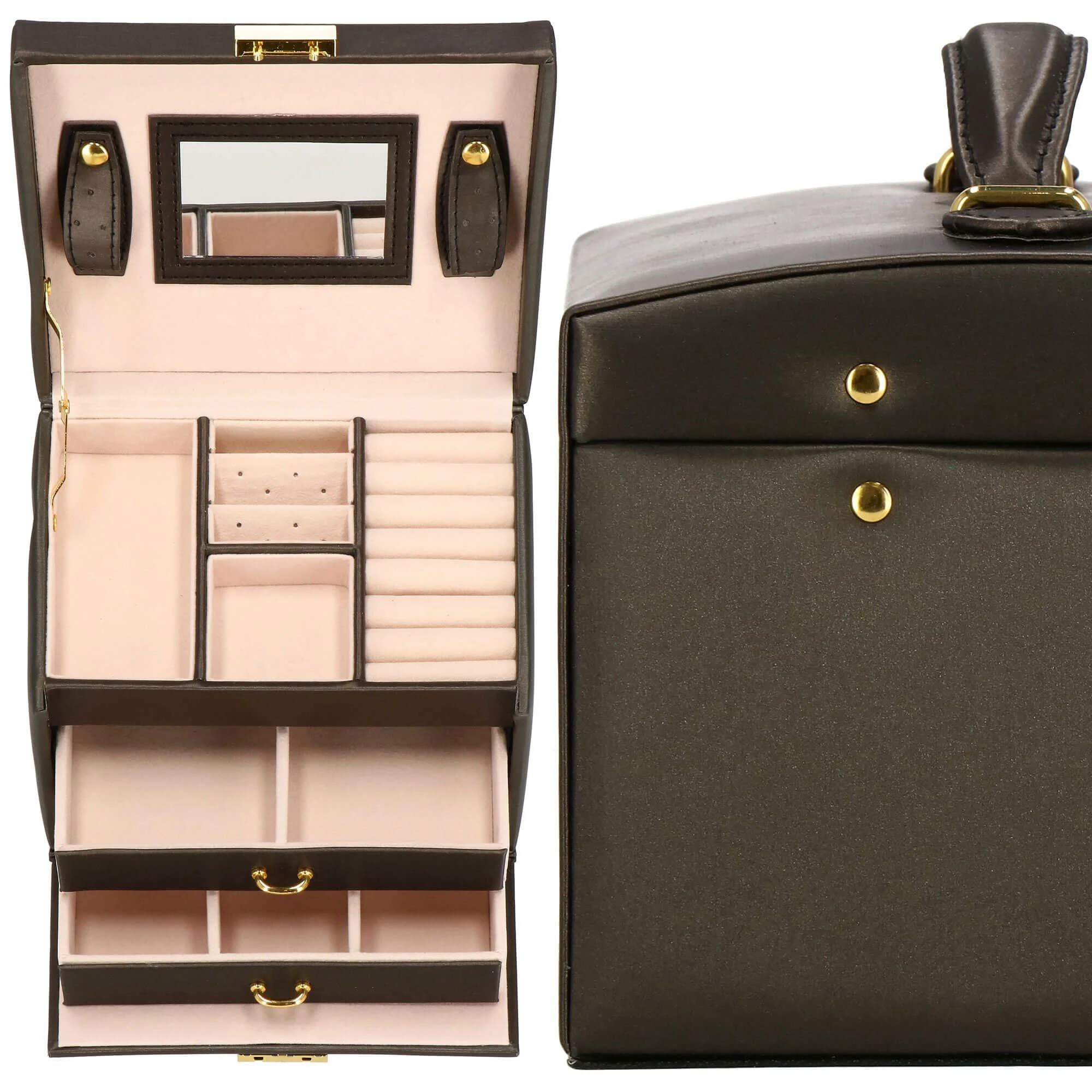 Springos Dėžutė papuošalams Elegance Style Dark Brown