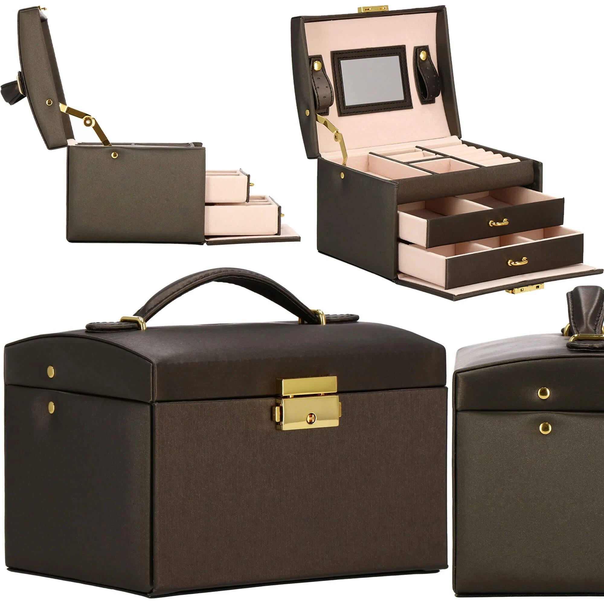 Springos Dėžutė papuošalams Elegance Style Dark Brown