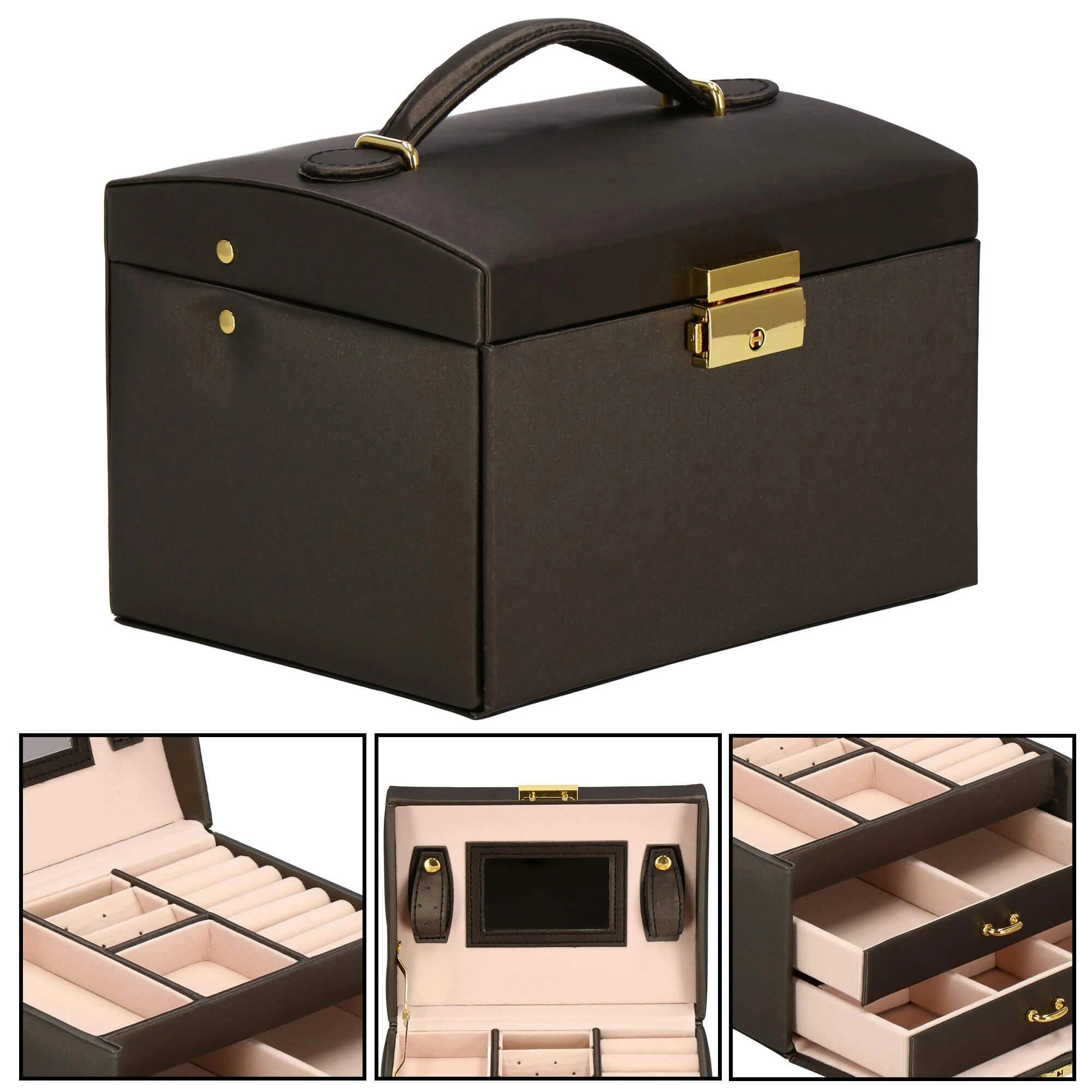 Springos Dėžutė papuošalams Elegance Style Dark Brown