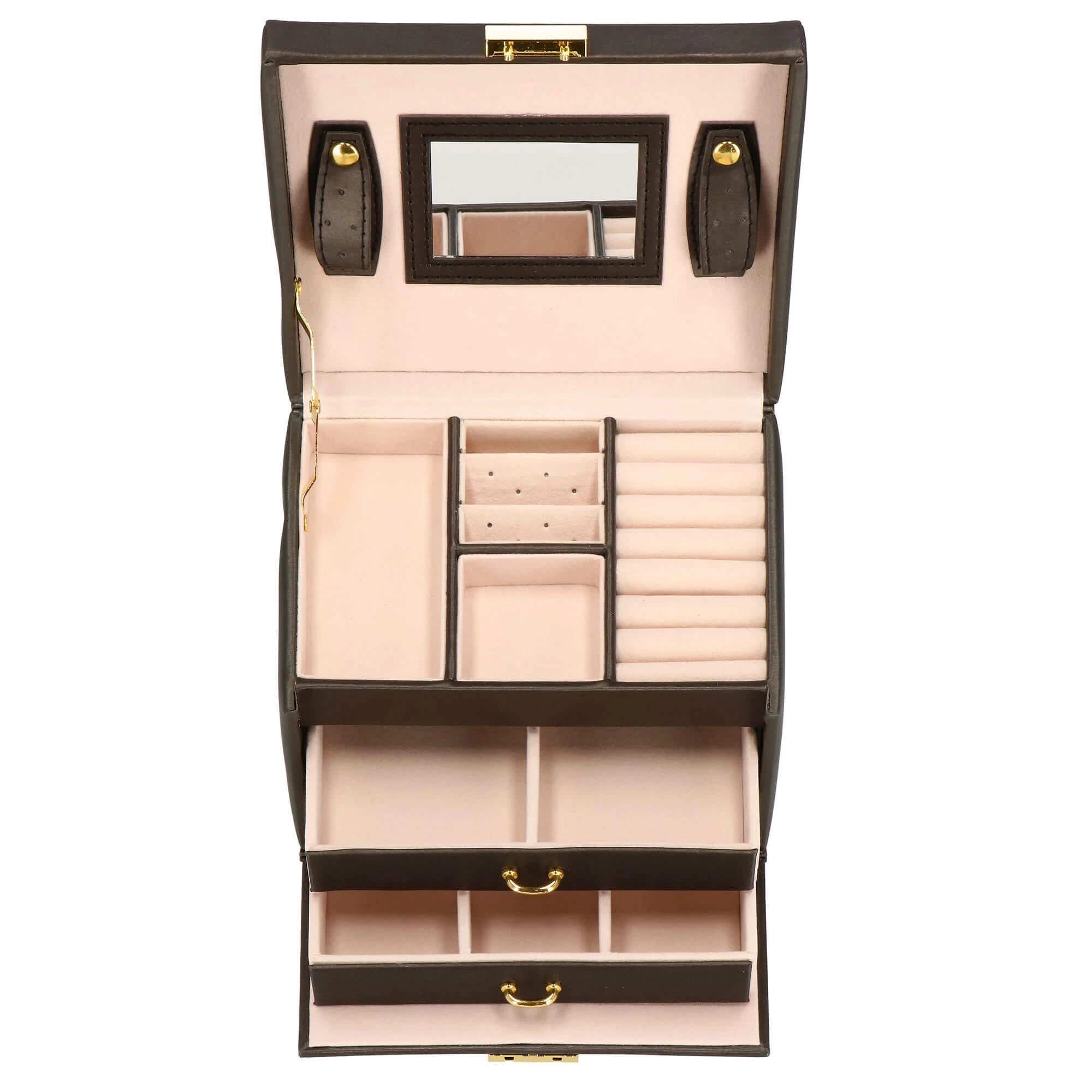 Springos Dėžutė papuošalams Elegance Style Dark Brown