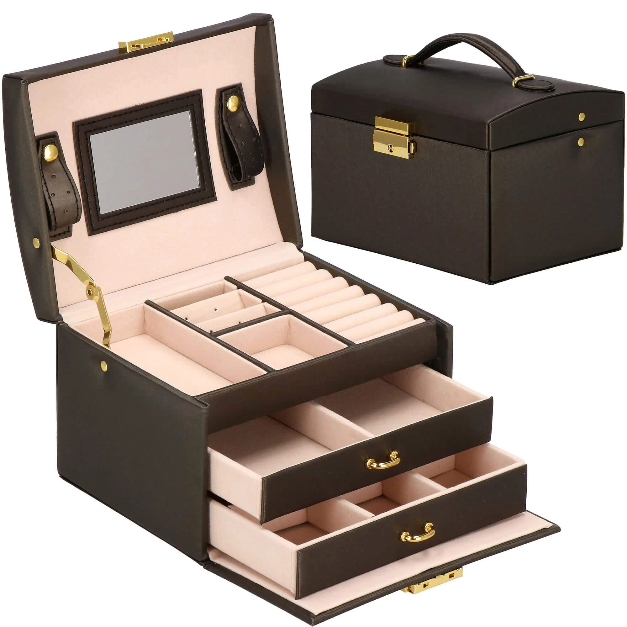Springos Dėžutė papuošalams Elegance Style Dark Brown