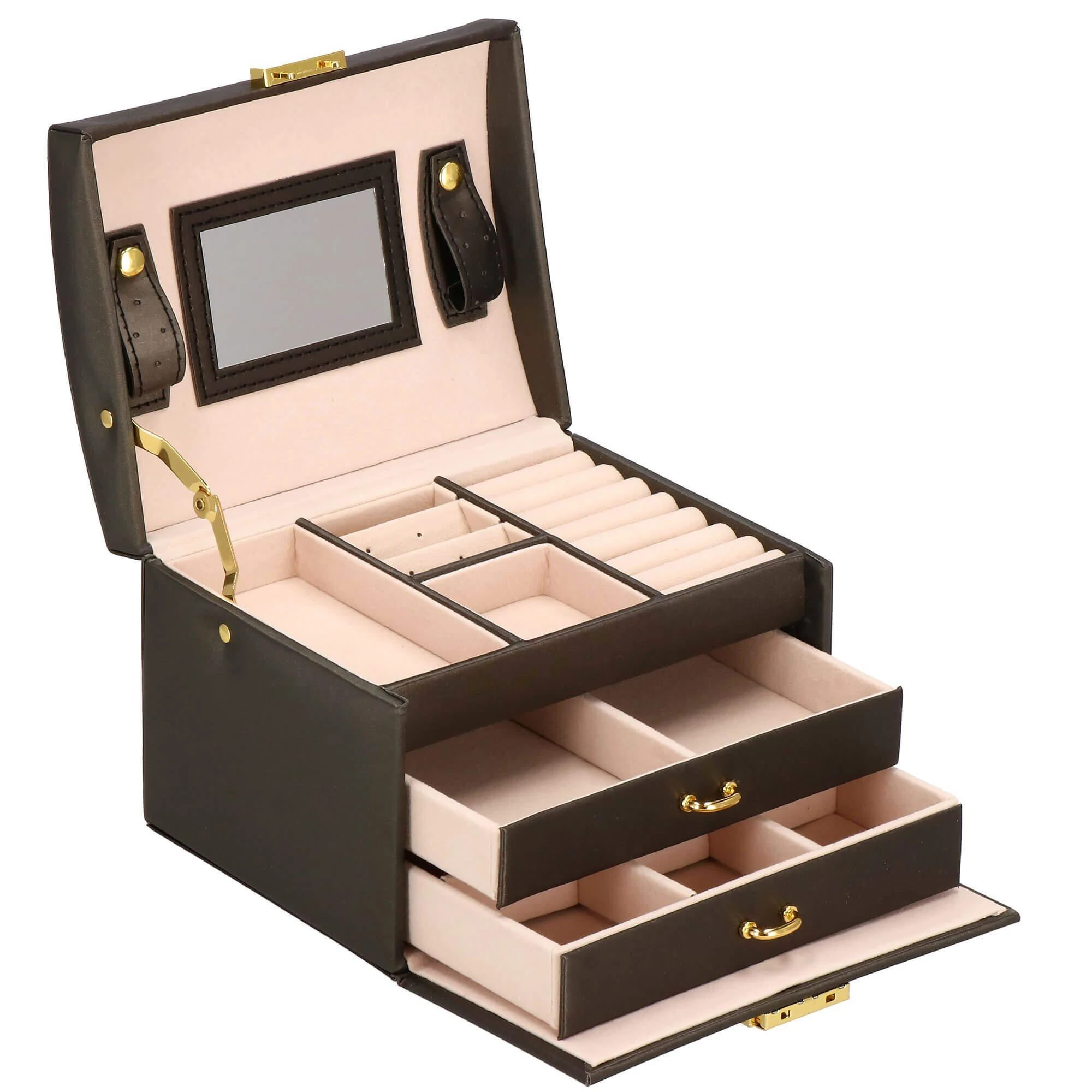 Springos Dėžutė papuošalams Elegance Style Dark Brown