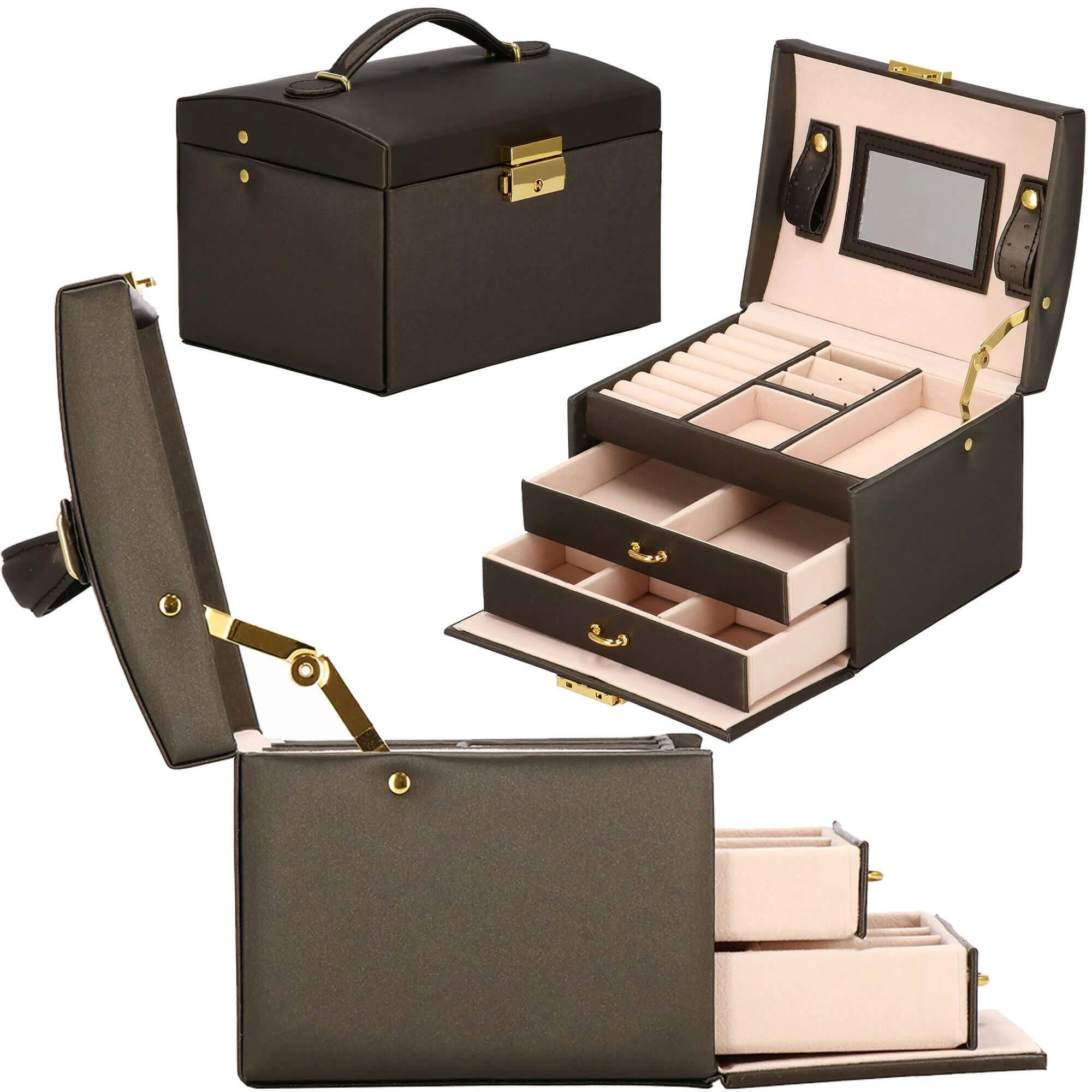 Springos Dėžutė papuošalams Elegance Style Dark Brown
