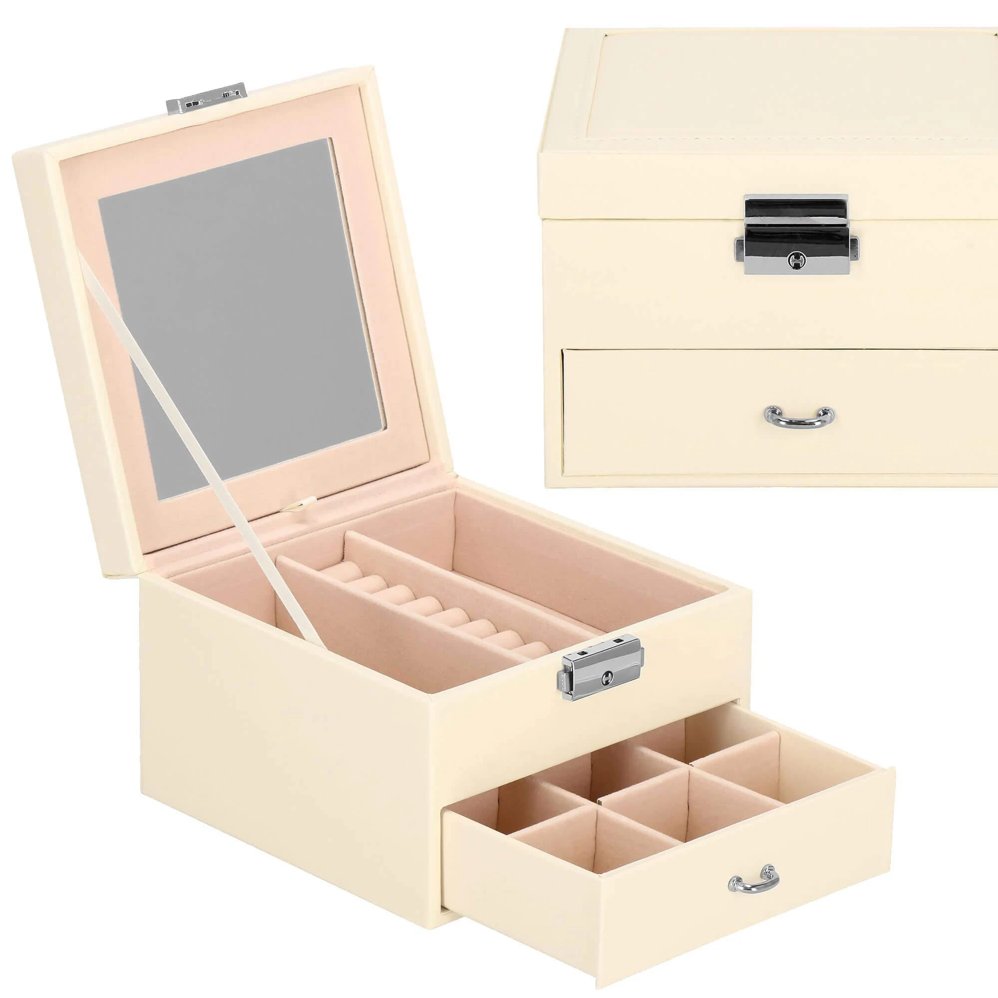 Springos Dėžutė papuošalams Secret Elegance Kreminis