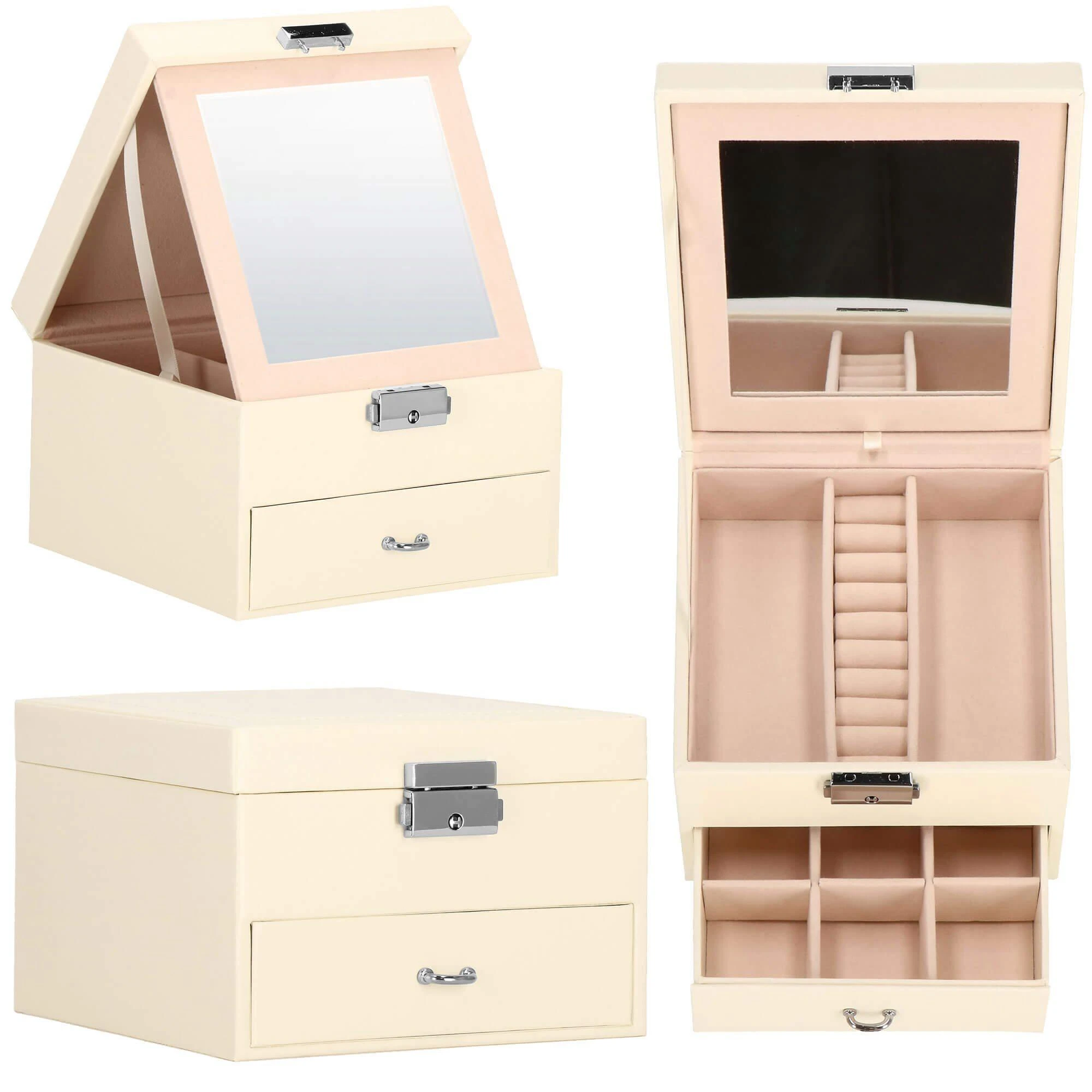 Springos Dėžutė papuošalams Secret Elegance Kreminis