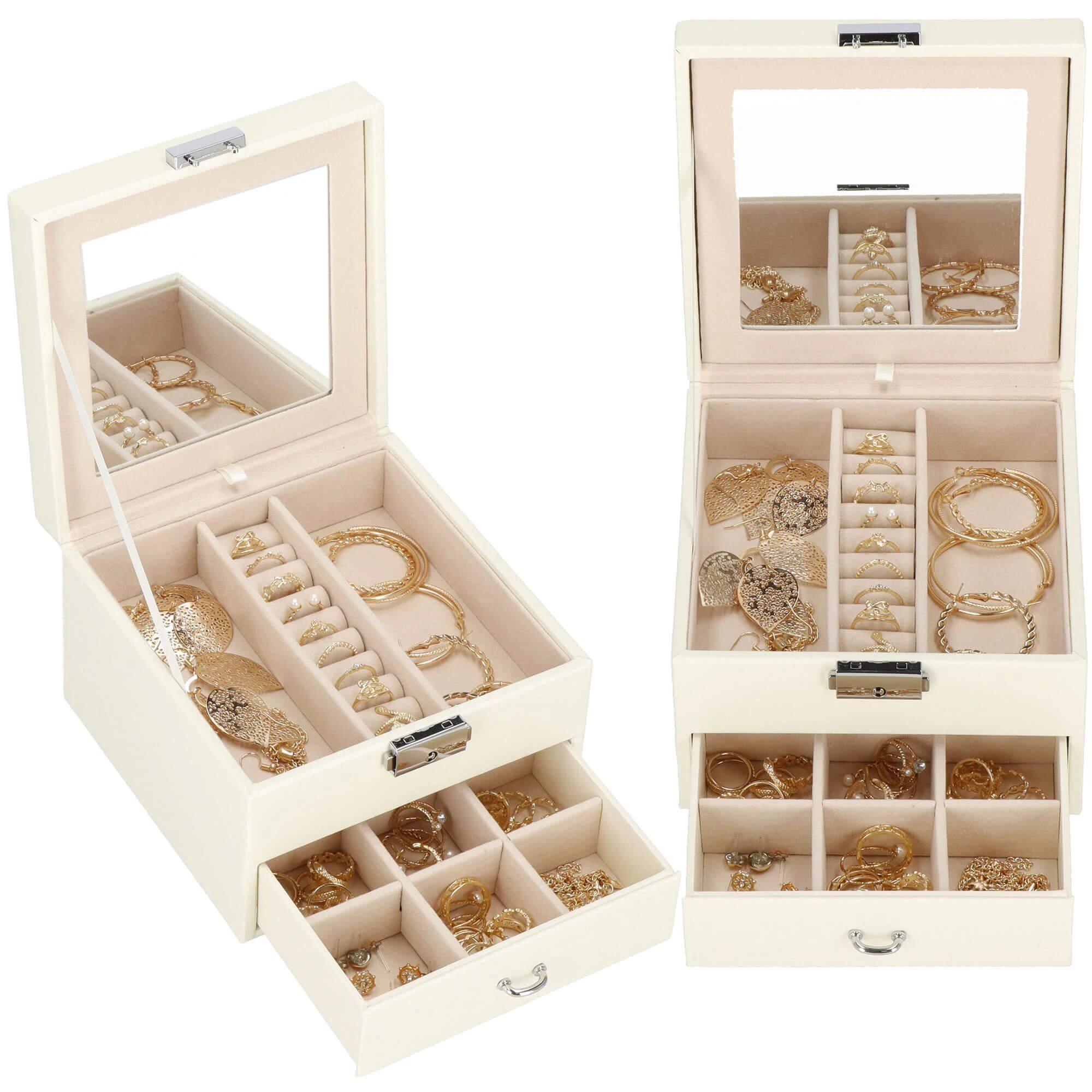 Springos Dėžutė papuošalams Secret Elegance Kreminis