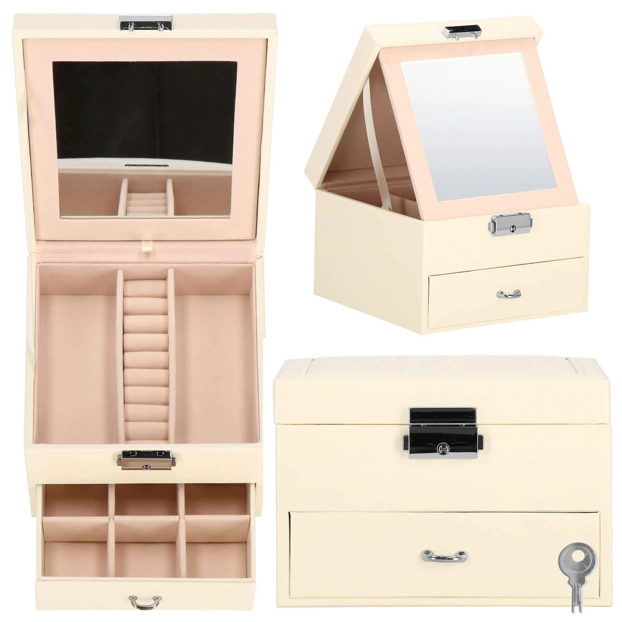 Springos Dėžutė papuošalams Secret Elegance Kreminis