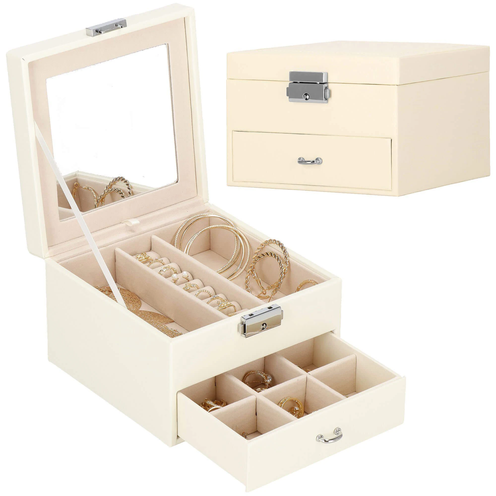 Springos Dėžutė papuošalams Secret Elegance Kreminis