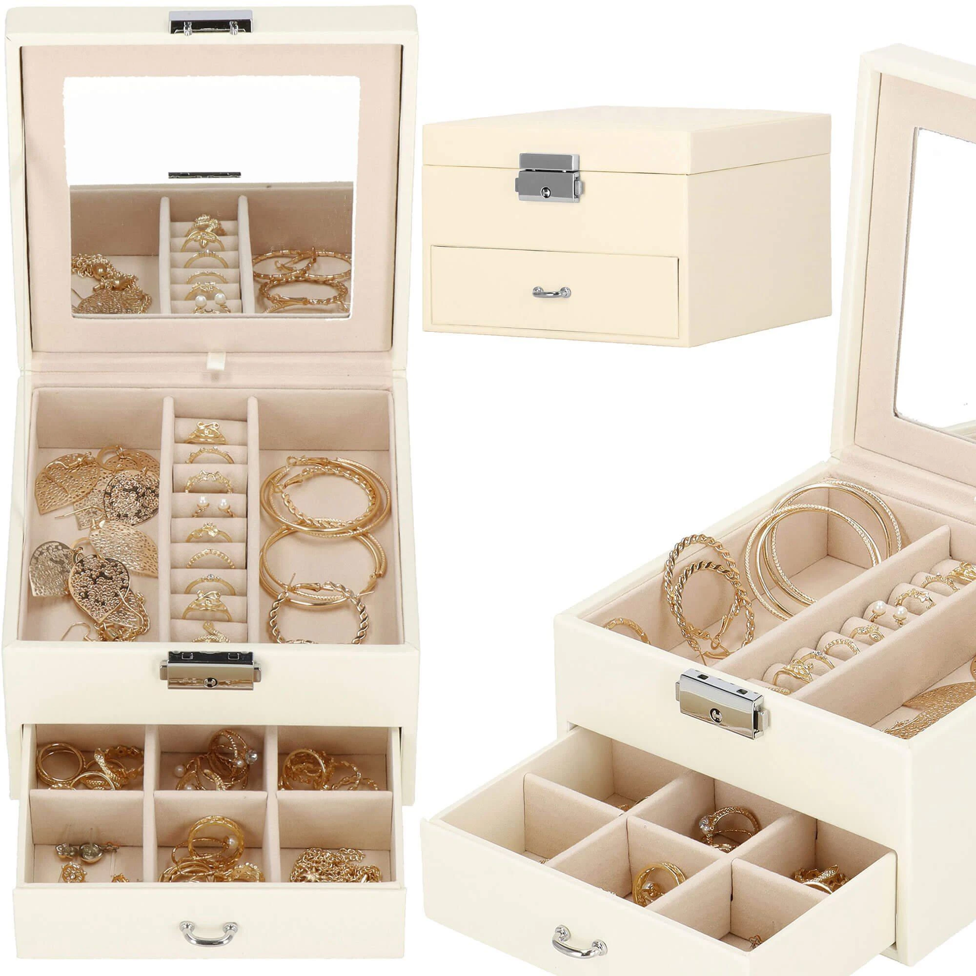 Springos Dėžutė papuošalams Secret Elegance Kreminis