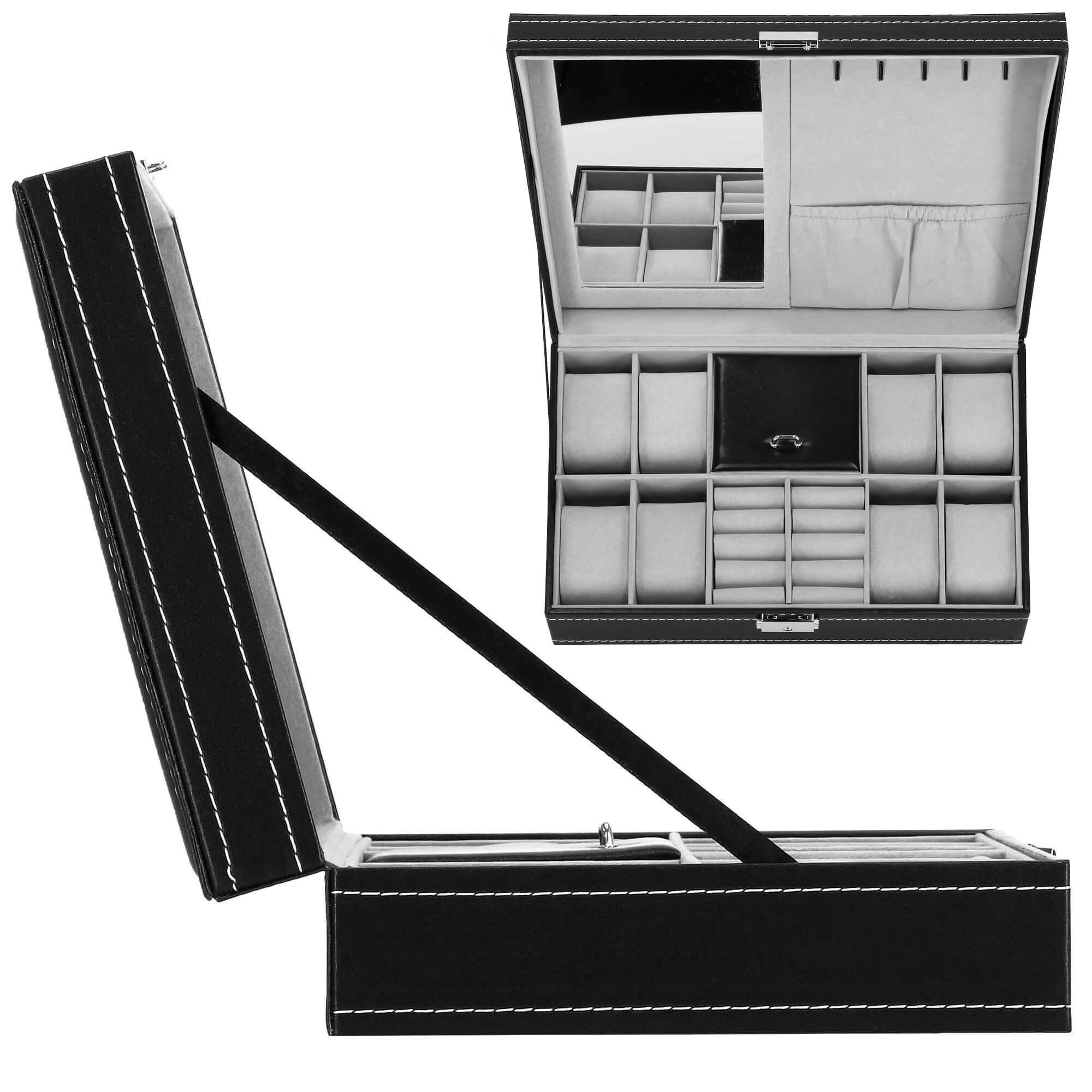 Laikrodžių ir priedų dėklas Springos 33x20x9 cm