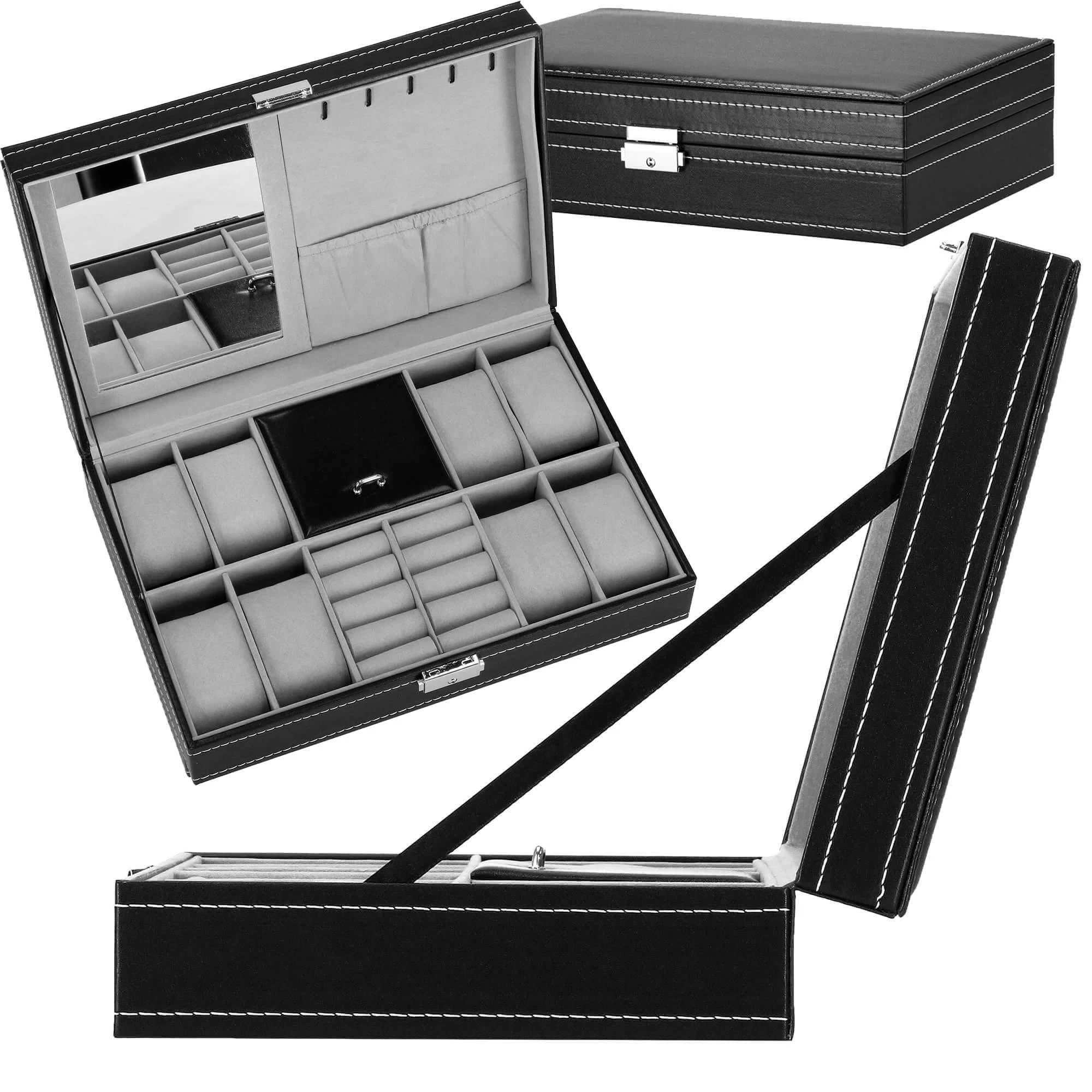 Laikrodžių ir priedų dėklas Springos 33x20x9 cm