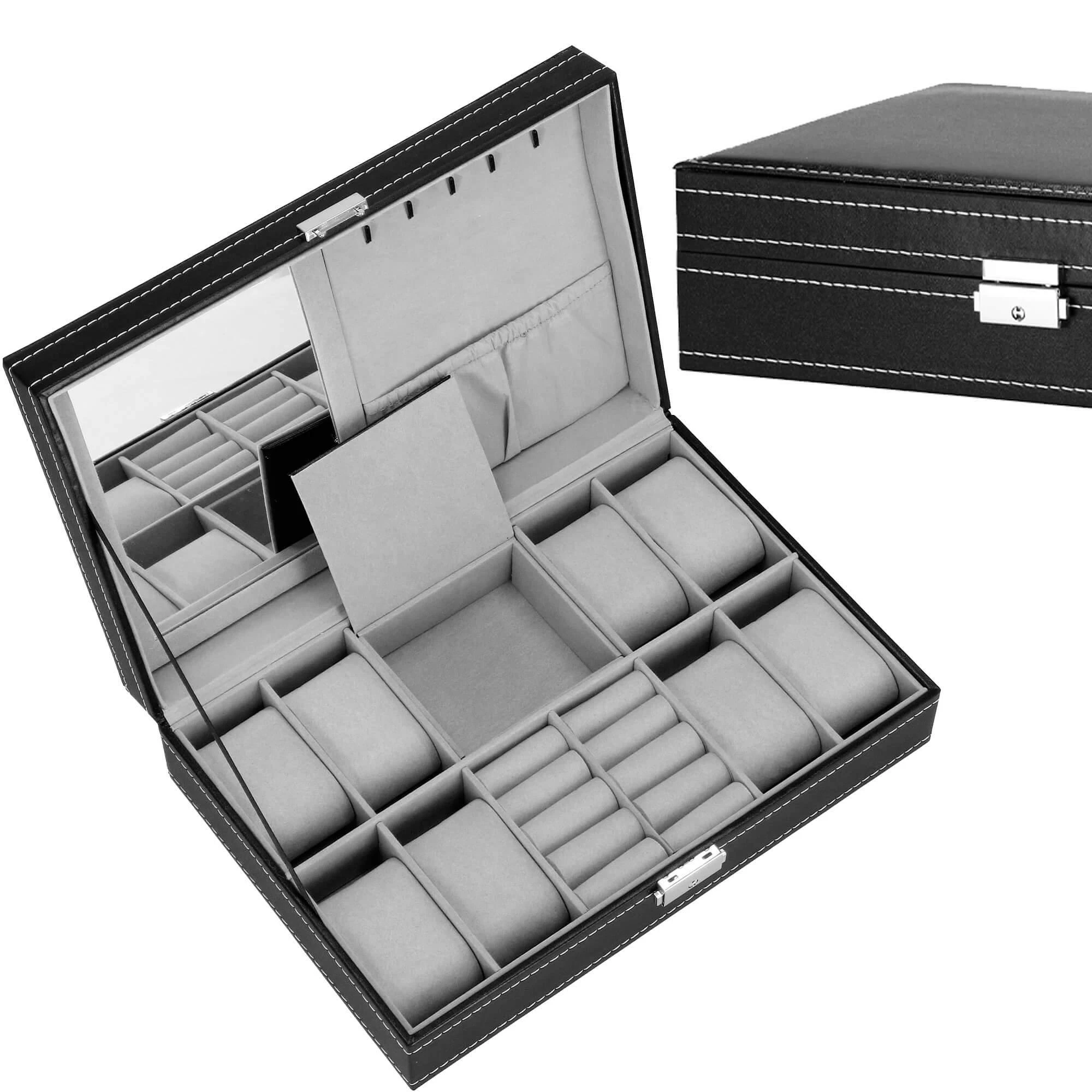 Laikrodžių ir priedų dėklas Springos 33x20x9 cm