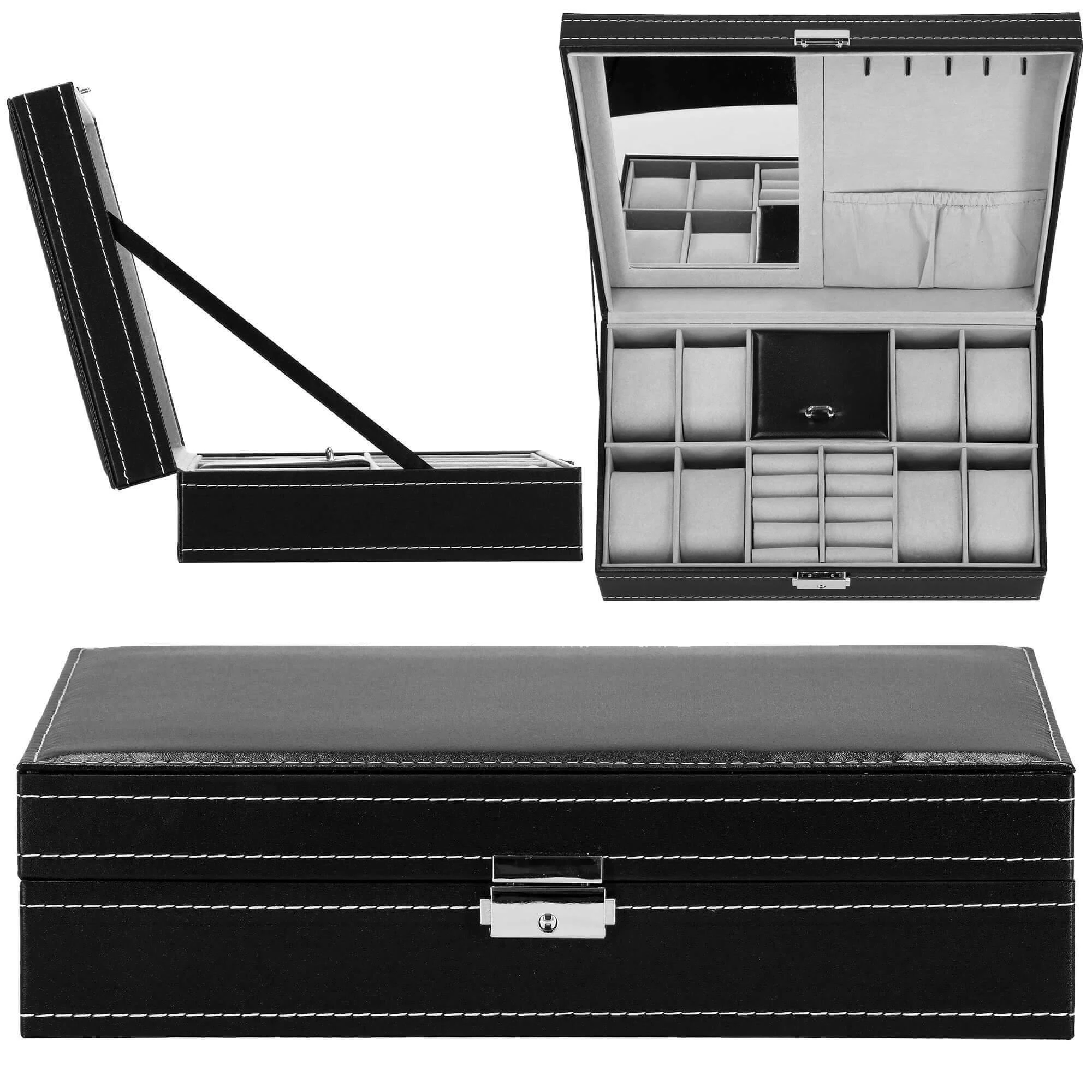 Laikrodžių ir priedų dėklas Springos 33x20x9 cm