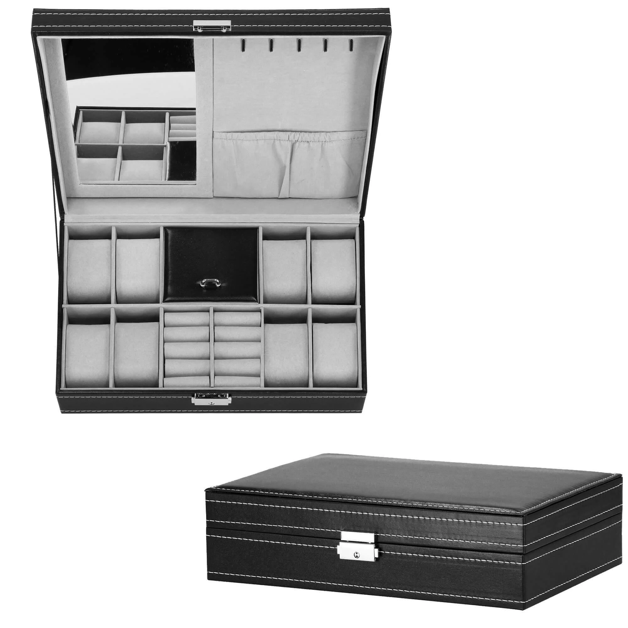 Laikrodžių ir priedų dėklas Springos 33x20x9 cm