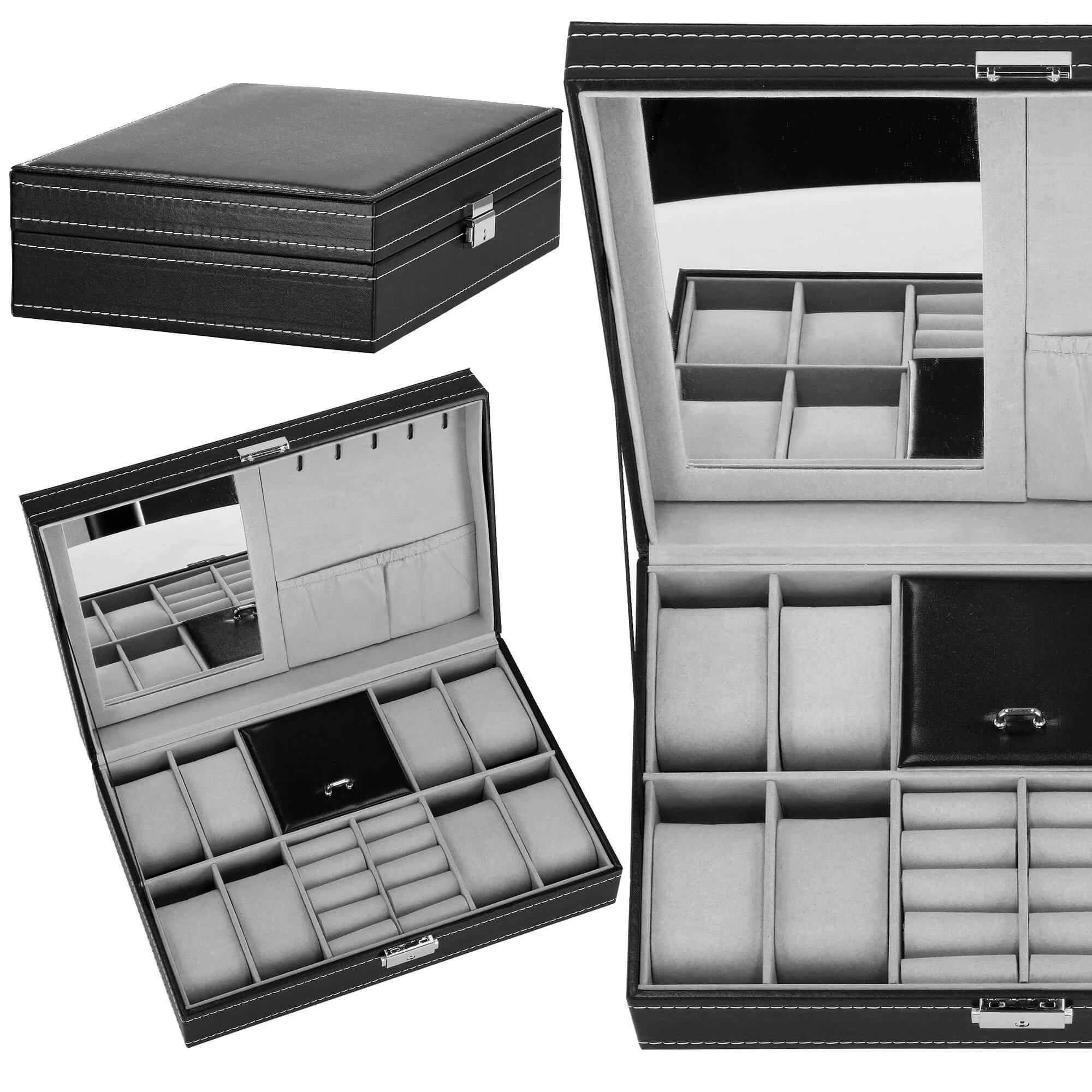 Laikrodžių ir priedų dėklas Springos 33x20x9 cm