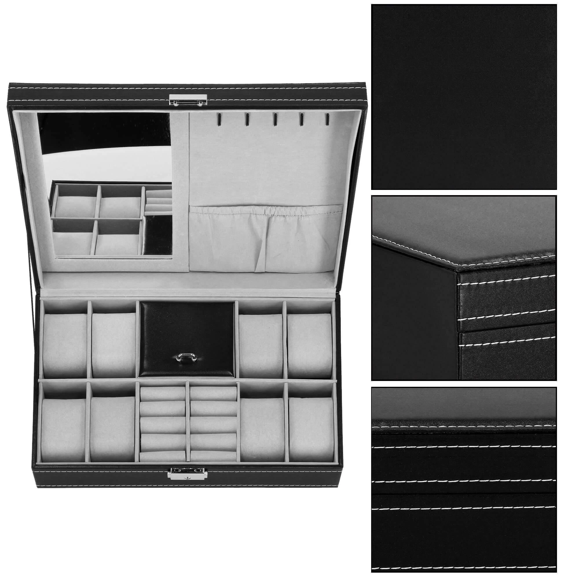 Laikrodžių ir priedų dėklas Springos 33x20x9 cm
