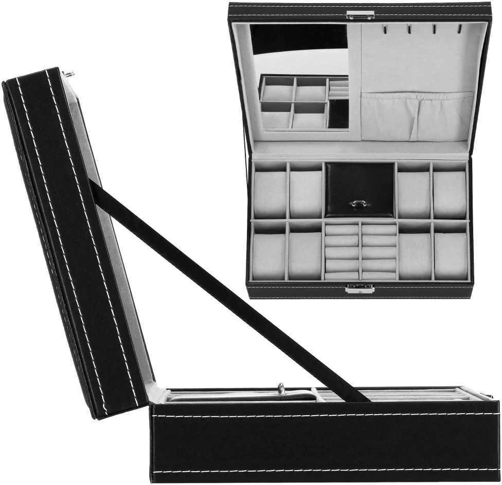 Laikrodžių ir priedų dėklas Springos 30x20x8 cm