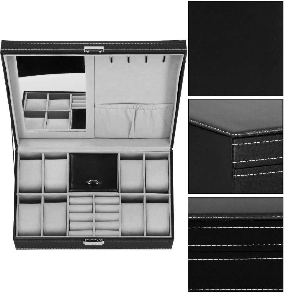 Laikrodžių ir priedų dėklas Springos 30x20x8 cm