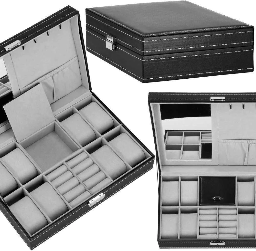 Laikrodžių ir priedų dėklas Springos 30x20x8 cm