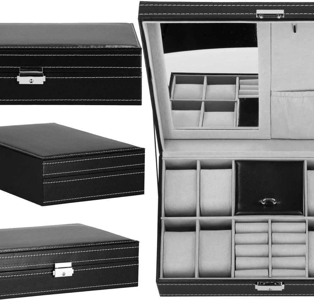 Laikrodžių ir priedų dėklas Springos 30x20x8 cm