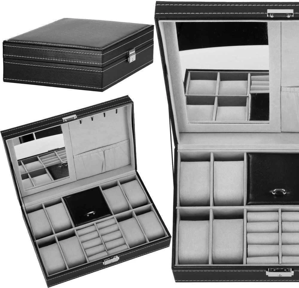 Laikrodžių ir priedų dėklas Springos 30x20x8 cm