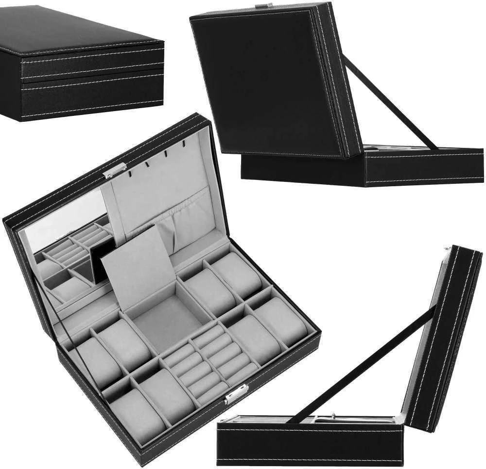 Laikrodžių ir priedų dėklas Springos 30x20x8 cm
