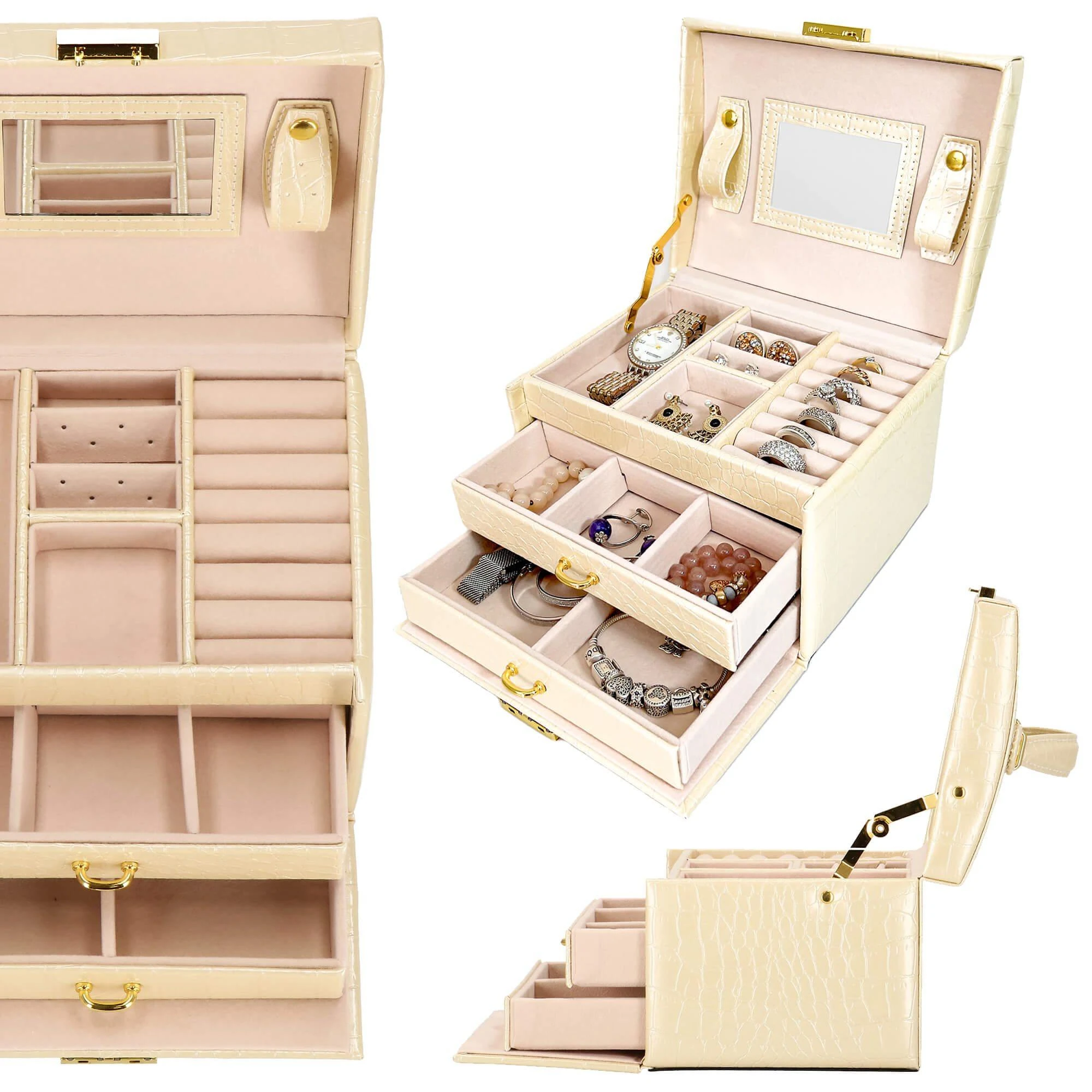 Springos Dėžutė papuošalams Sandy Glow Ecru